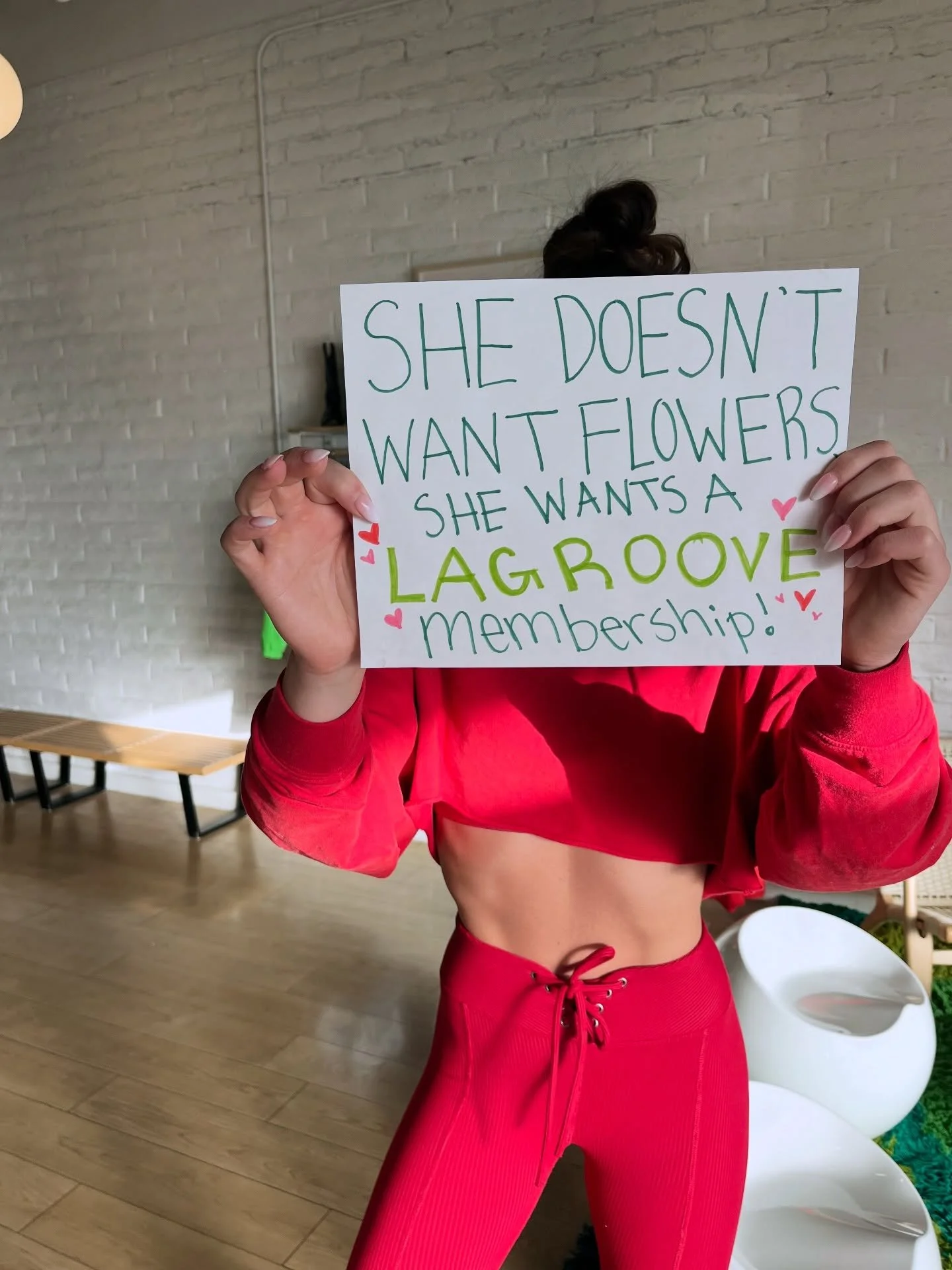 She said what she said 💌

Stop by the front desk for a Gift Card or email info@lagroove.com to make it official ✨