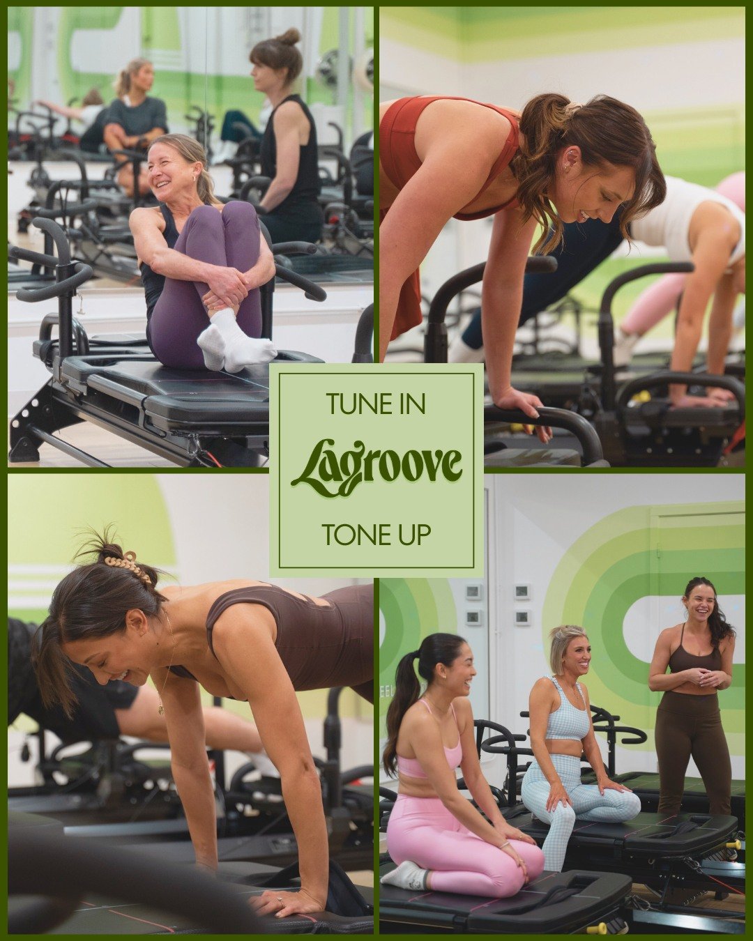 Tune in. Tone up. 💚

Strength, sweat, and a little bit of fun along the way. Every class is a chance to move with intention, challenge yourself, and feel stronger leaving than when you walked in.

See you on the megaformer.