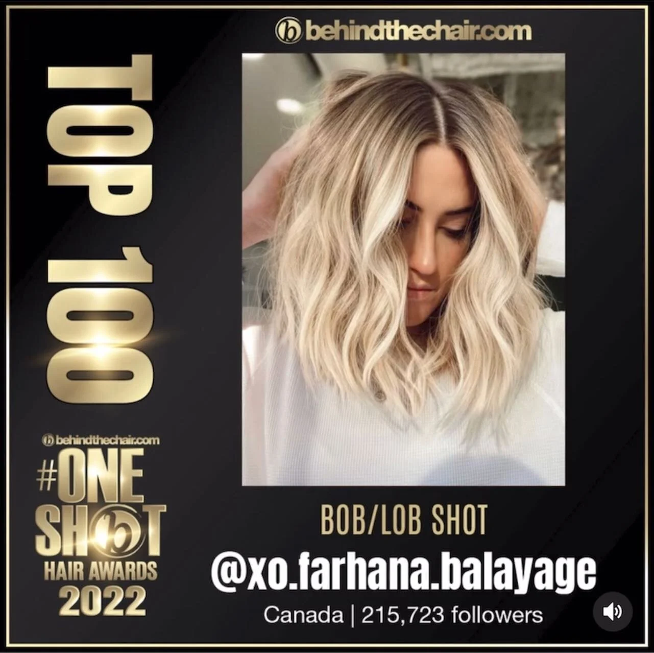 Blessed and honoured for the recognition ✨ thank you @behindthechair_com @oneshothairawards for making dreams come true for thousands of artists&rsquo; around the world. As these award shows grow, so does the talent and the relentlessness of the pass