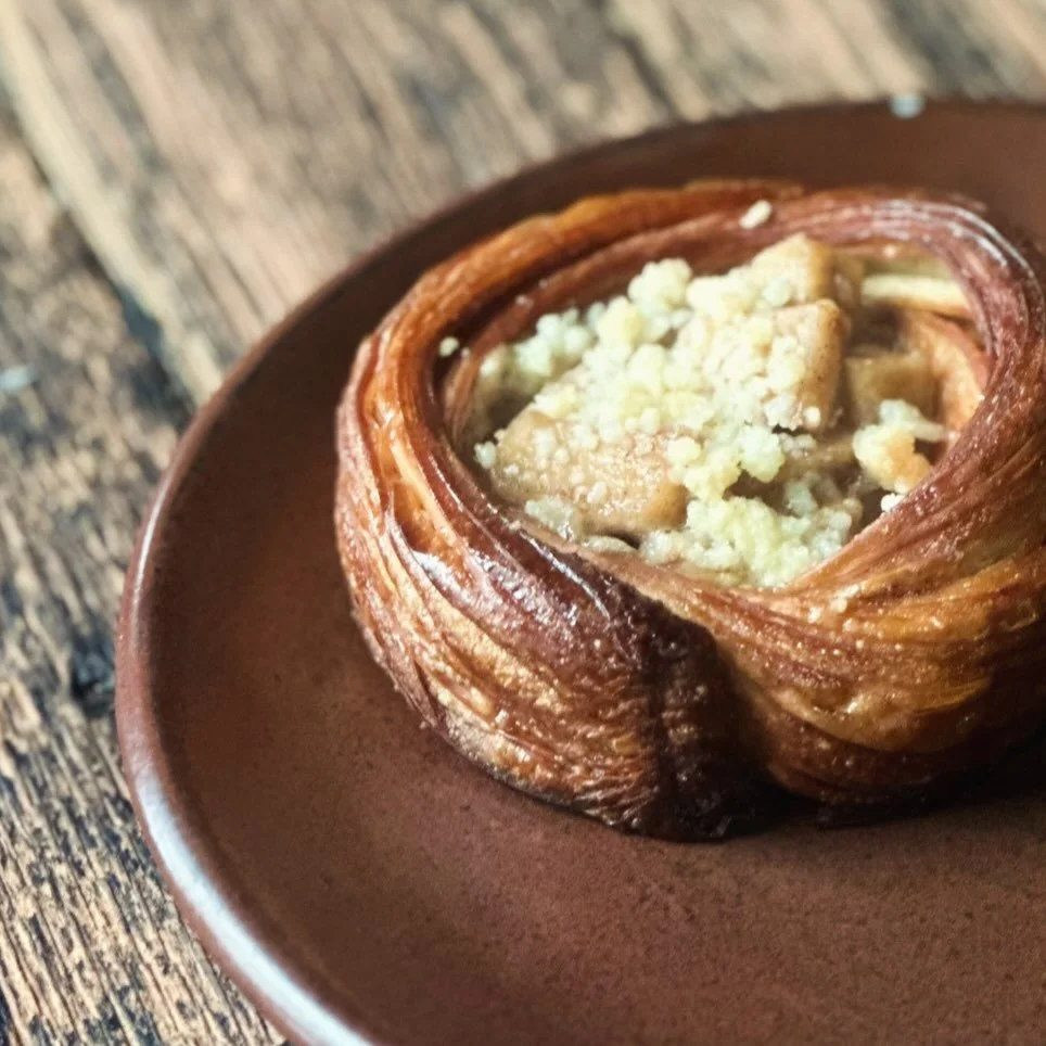 Our Seasonal Brown Butter Apple Tart available through the holidays and into the new year!