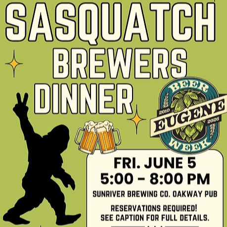 Sasquatch Brewer’s Dinner—5 Courses, 5 Breweries