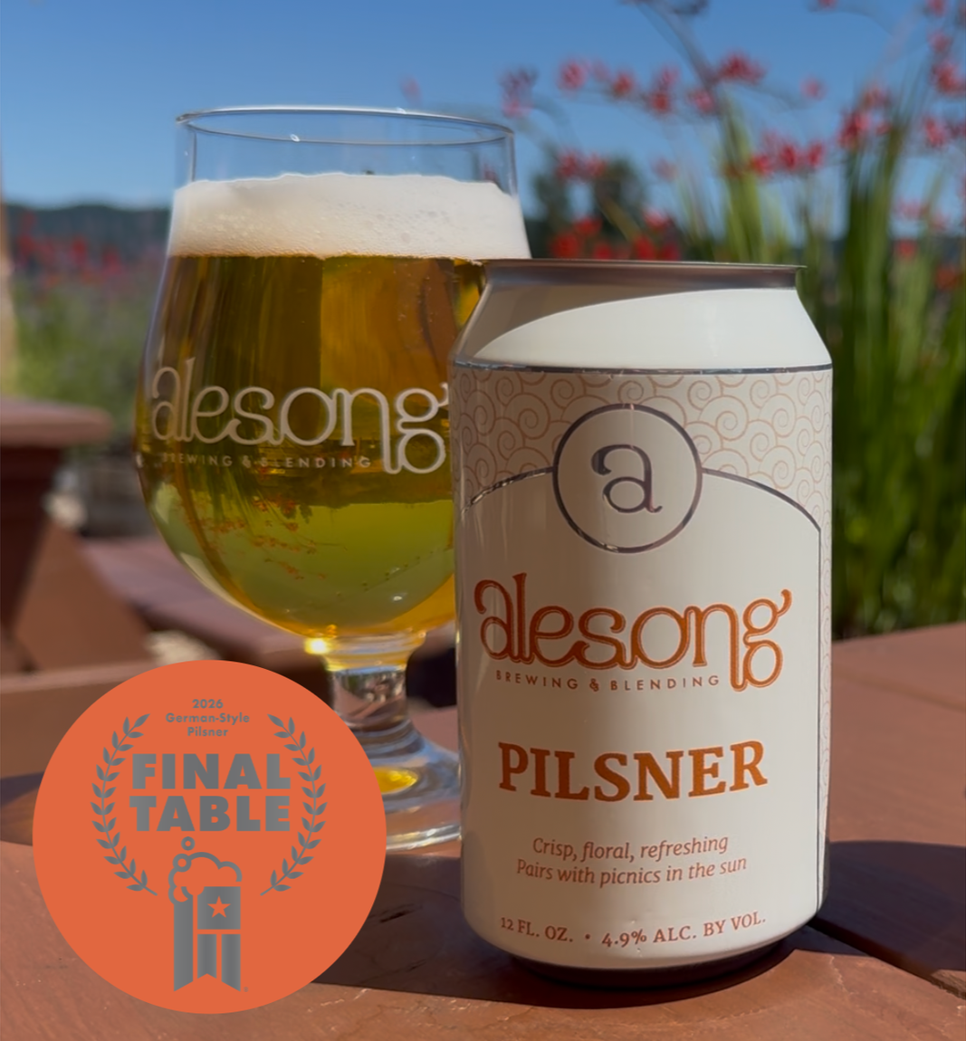 Alesong Pilsner - 2026 GABF Final Table (161 entries and only Oregon brewery to make it to final table in this category)
