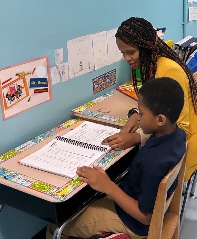 Happy FriYay! ✨ Ms. Ramos &amp; Jonathan at PS 180 in #Brooklyn are working hard on improving Jonathan's phonemic awareness. 🔎 Did you know that phonemic awareness relates to the understanding that an individual word can be broken into individual so