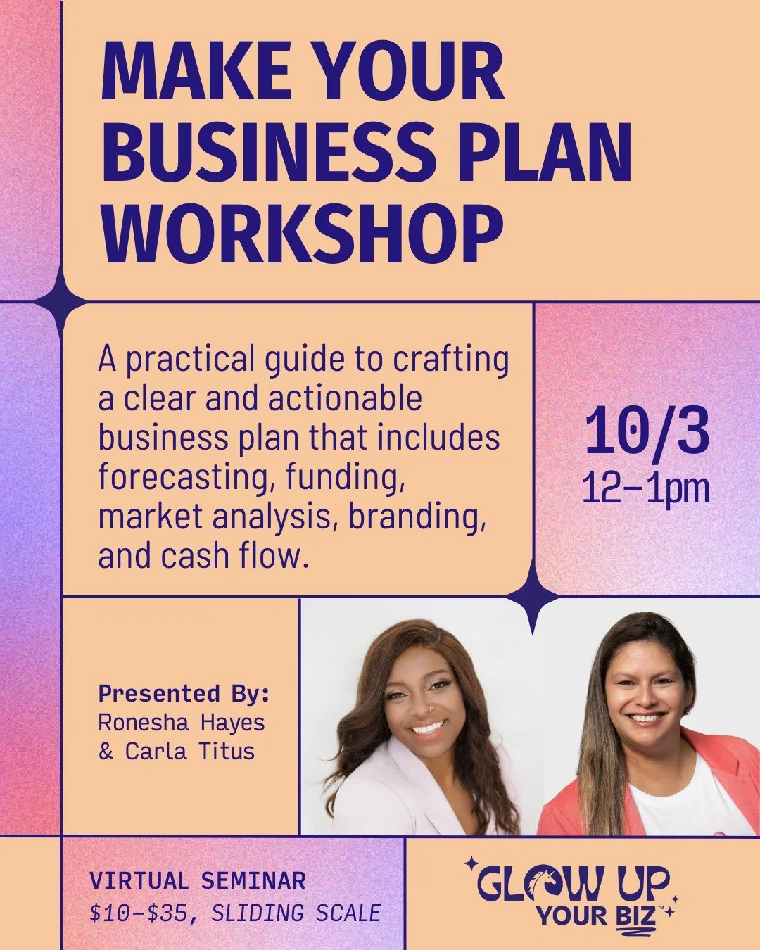 ⏰ Last minute event reminder! Writing a business plan does not have to be overwhelming. Whether you are starting fresh or dusting off an old one, this seminar will help you turn ideas into a practical, living document that guides your growth. From pr