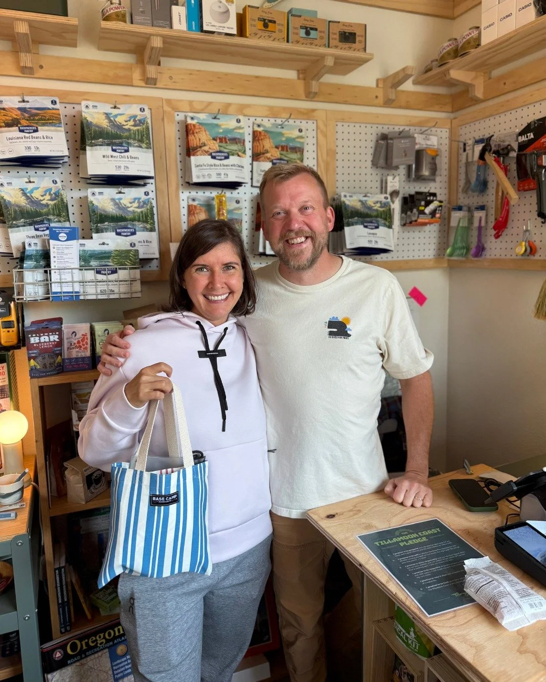 Lindy &amp; Nicole recently visited our client @basecampmanzanita and had such a blast shopping for gifts! Run by Wynn and Ryan, their store is filled with amazing outdoor-gear and anything you might need for an adventure. Lindy &amp; Nicole particul