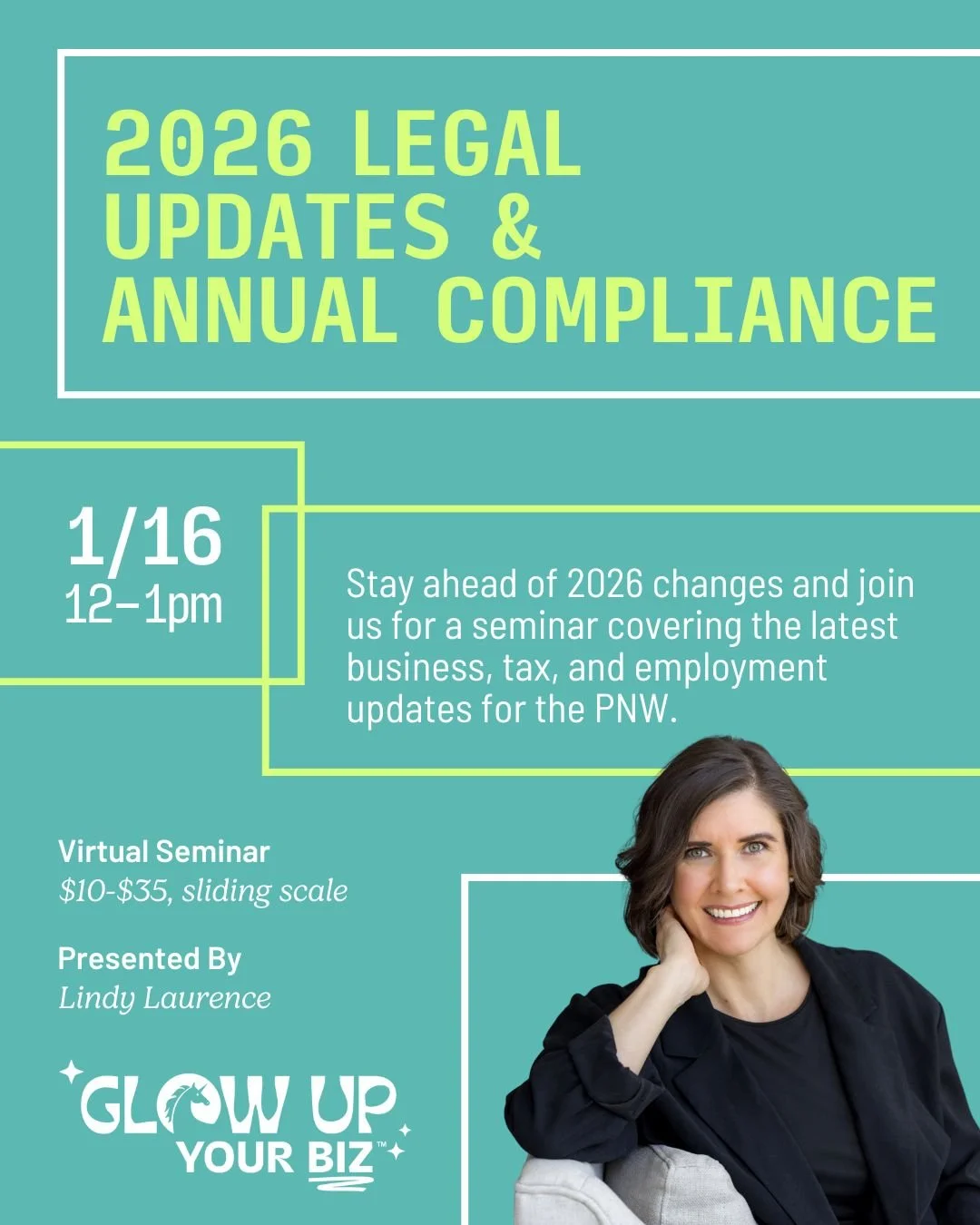 A fresh year always brings fresh legal updates. Join us as we walk through what&rsquo;s new in business, tax, and employment law for 2026, plus the annual compliance steps every small business and nonprofit should have on their radar.

📅 When? Frida