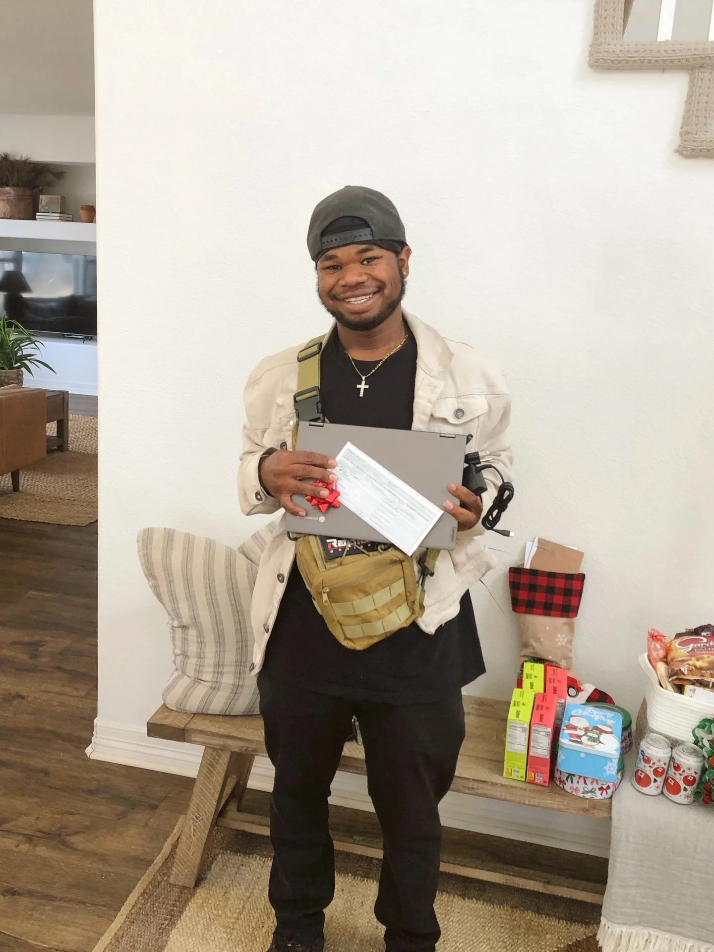 This image represents one moment but the impact goes far beyond what you can see.

Jonathan, a local Colorado young man who aged out of foster care, is just one of many youth supported this Christmas, including countless others whose stories aren&rsq