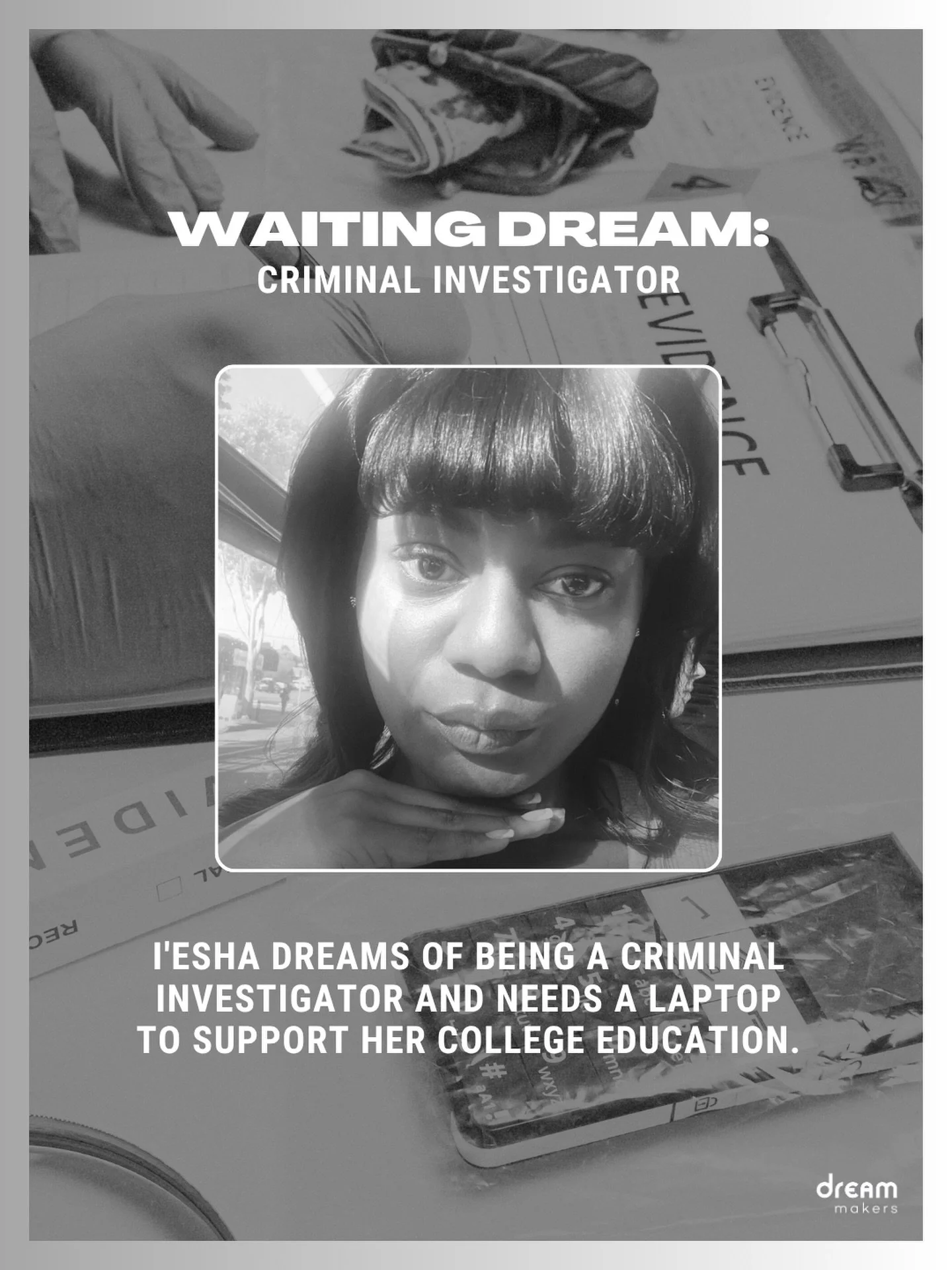I&rsquo;esha is dreaming of becoming a criminal investigator. 🫆

After spending more than 10 years in foster care, I&rsquo;esha has spent the past two years navigating adulthood independently.

Today, she&rsquo;s majoring in Administration of Justic