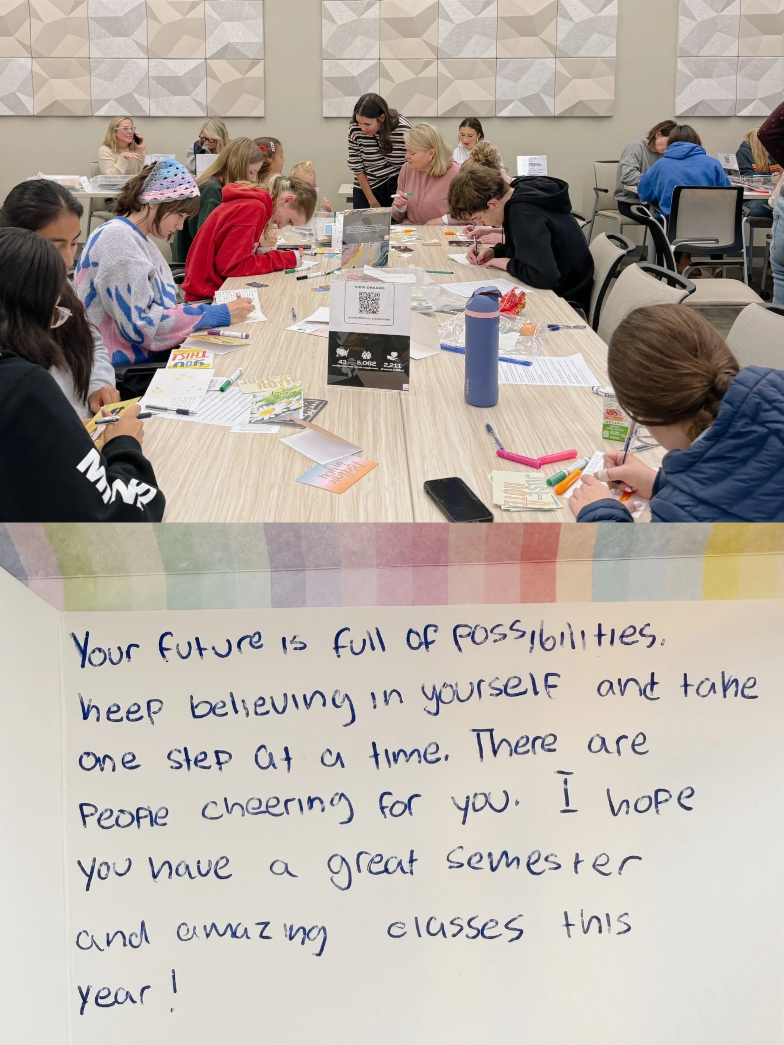 Sometimes a few words can become a reminder that someone cares. That you matter. That your story matters. That you are not alone. ✍🏽

For the past three years, one incredible advocate has represented Dream Makers through @serveparkcity&rsquo;s 9/11 