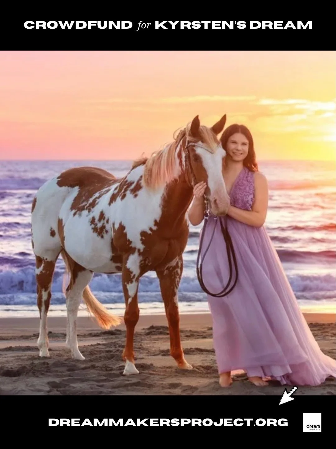 CROWDFUND FOR KYRSTEN 🐴

Help Kyrsten turn her journey toward healing into hope for others!

After spending 16 years in foster care, Kyrsten knows firsthand how deeply the right support can impact a life.

Now, she dreams of becoming an equine-assis