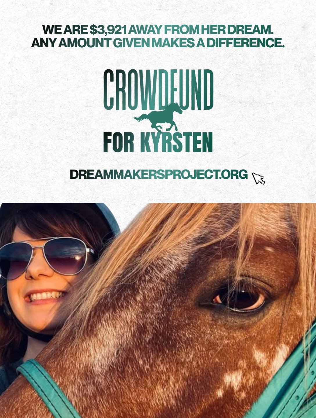 Kyrsten&rsquo;s dream is still waiting to be fulfilled, and she still needs her community to help make it happen.

After spending 16 years in foster care, Kyrsten knows how deeply the right support can impact a young person&rsquo;s life.

Now, she dr