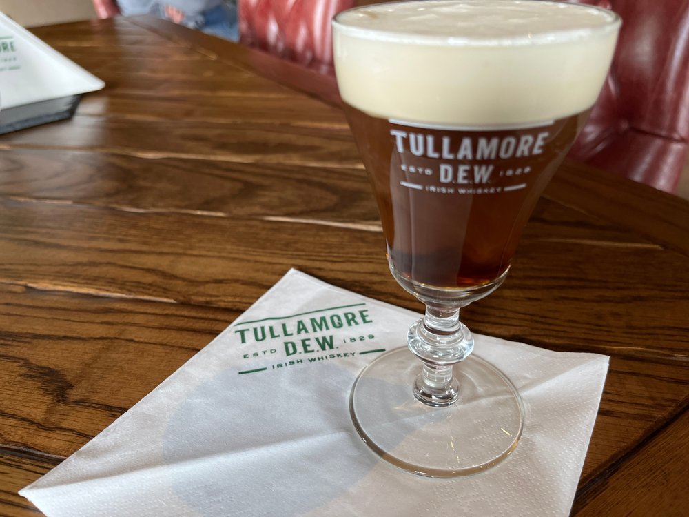 An Irish Coffee pitured at the Tullamore DEW Distillery in Ireland - Andrew Healy Photo.jpeg