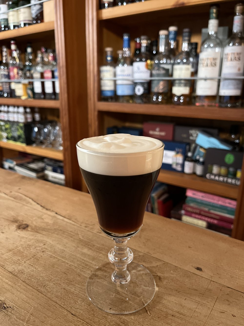 An Irish Coffee photographed at my bar in the Napa Valley.JPG