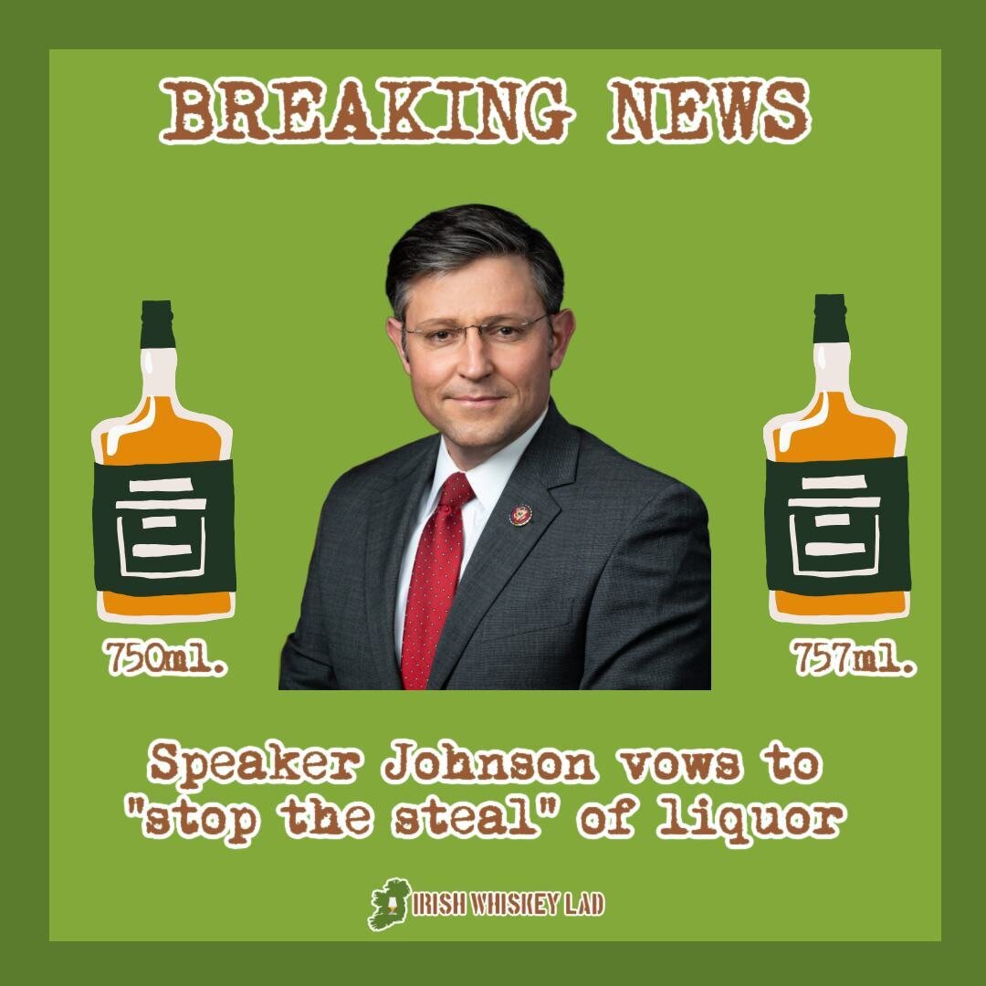 🚨𝔹ℝ𝔼𝔸𝕂𝕀ℕ𝔾 ℕ𝔼𝕎𝕊 📰 House Speaker Mike Johnson (R-LA) (@SpeakerMJohnson) today vowed to &quot;stop the steal&quot; of liquor as he put it, from hard-working, decent Americans and promised to repeal legislation passed at the end of the Carter 