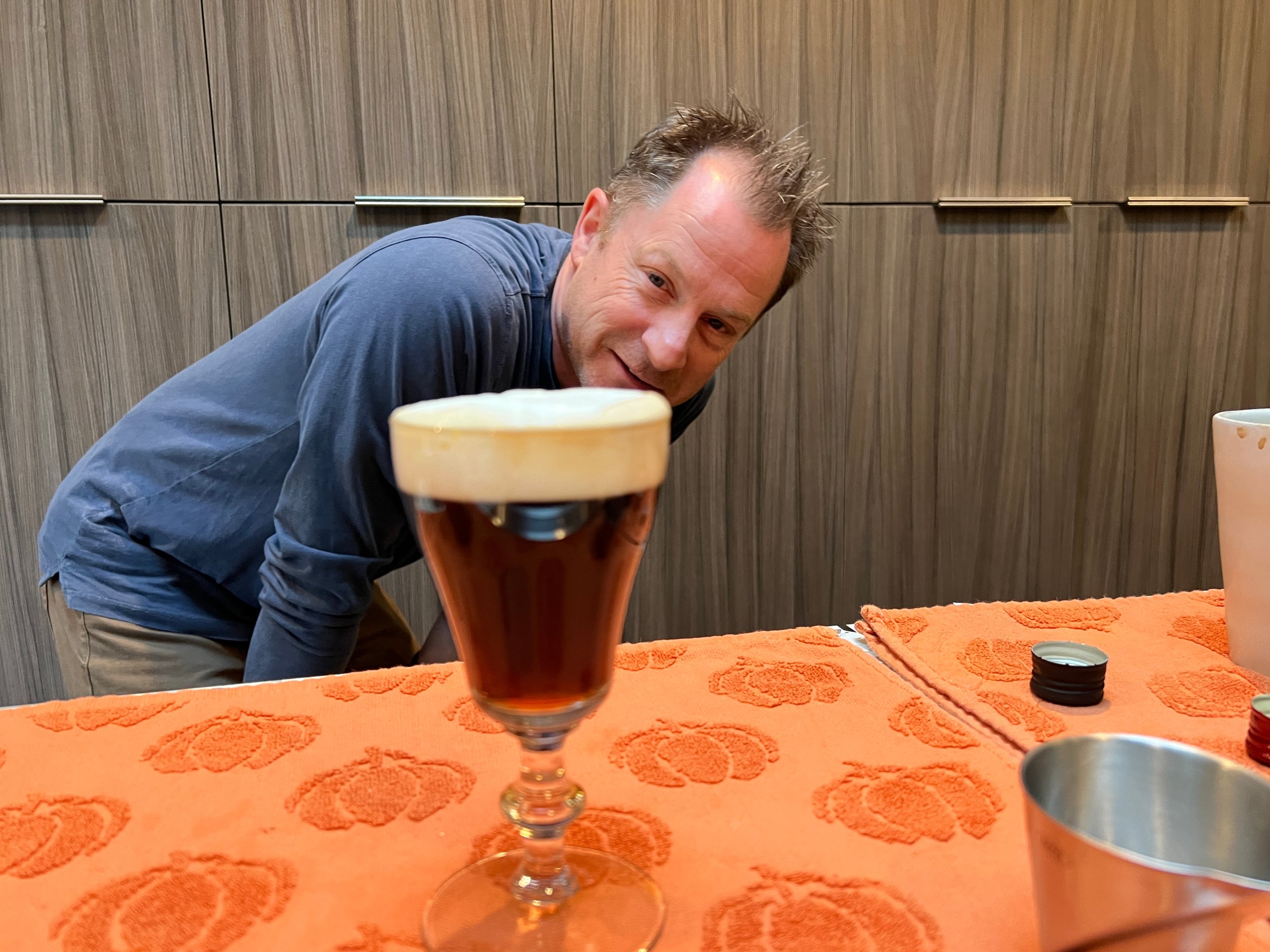 Andrew Healy experimenting with Irish Coffee recipes at home - Sandina Bailo Photo.jpeg