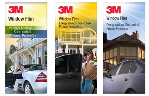 Graphic design for 3M digital banners