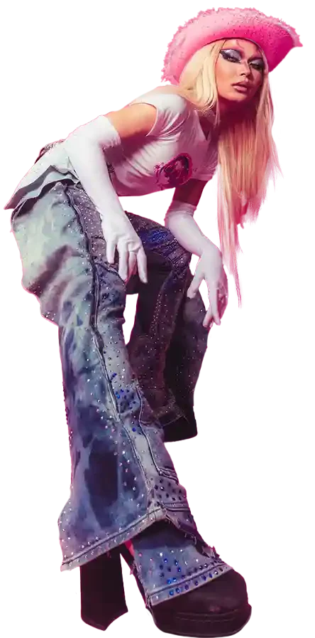 Ultra cool gal with swagger