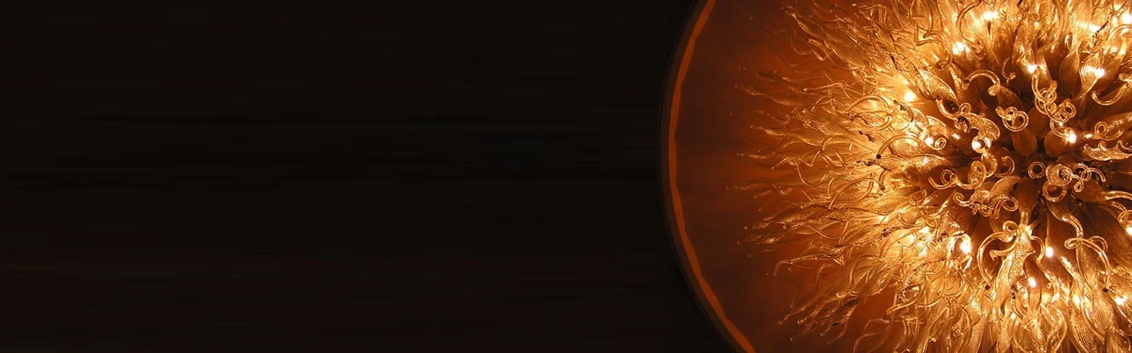 Chandelier in lobby of Conrad Hotel Indianapolis, Indiana