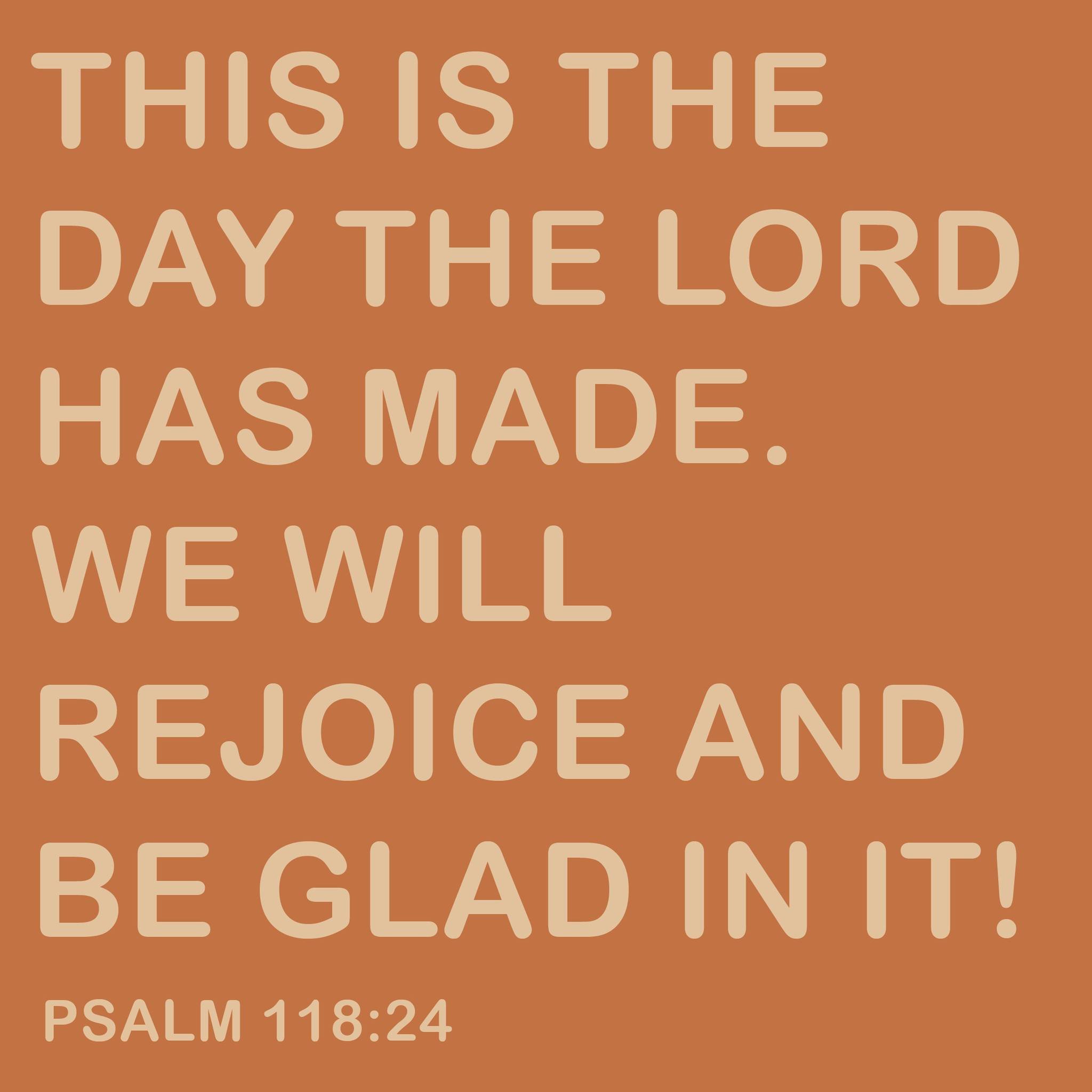 Happy Sunday!! 🌼

Our verse this week comes from Psalm 118.

This day, God has made, let us rejoice and be glad!!

#bibleverse #christianity #verseoftheday #hopeinJesus #Faith #Refugeemade #refugeeartisans