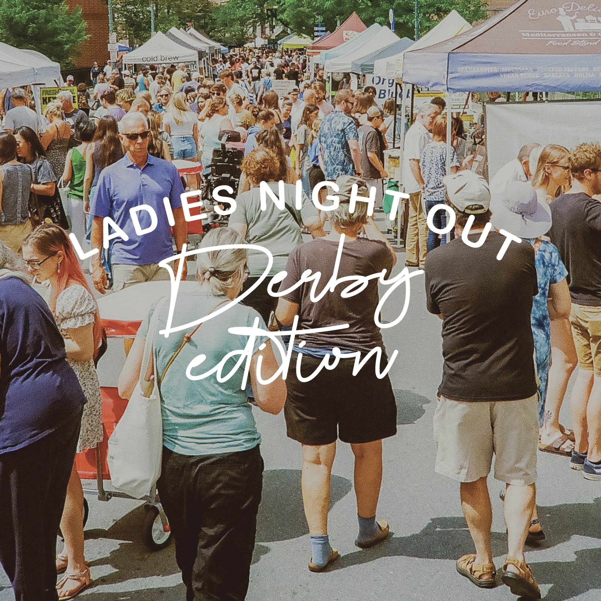 Join us tonight for a fun &quot;Ladies Night Out: Derby Edition&quot; event!
🌸
Stop by the MAYA Collection booth and grab some statement jewelry and derby clutches to accompany your outfit! 
🌼
Enjoy music from a live DJ, shop lots of pop-up vendors