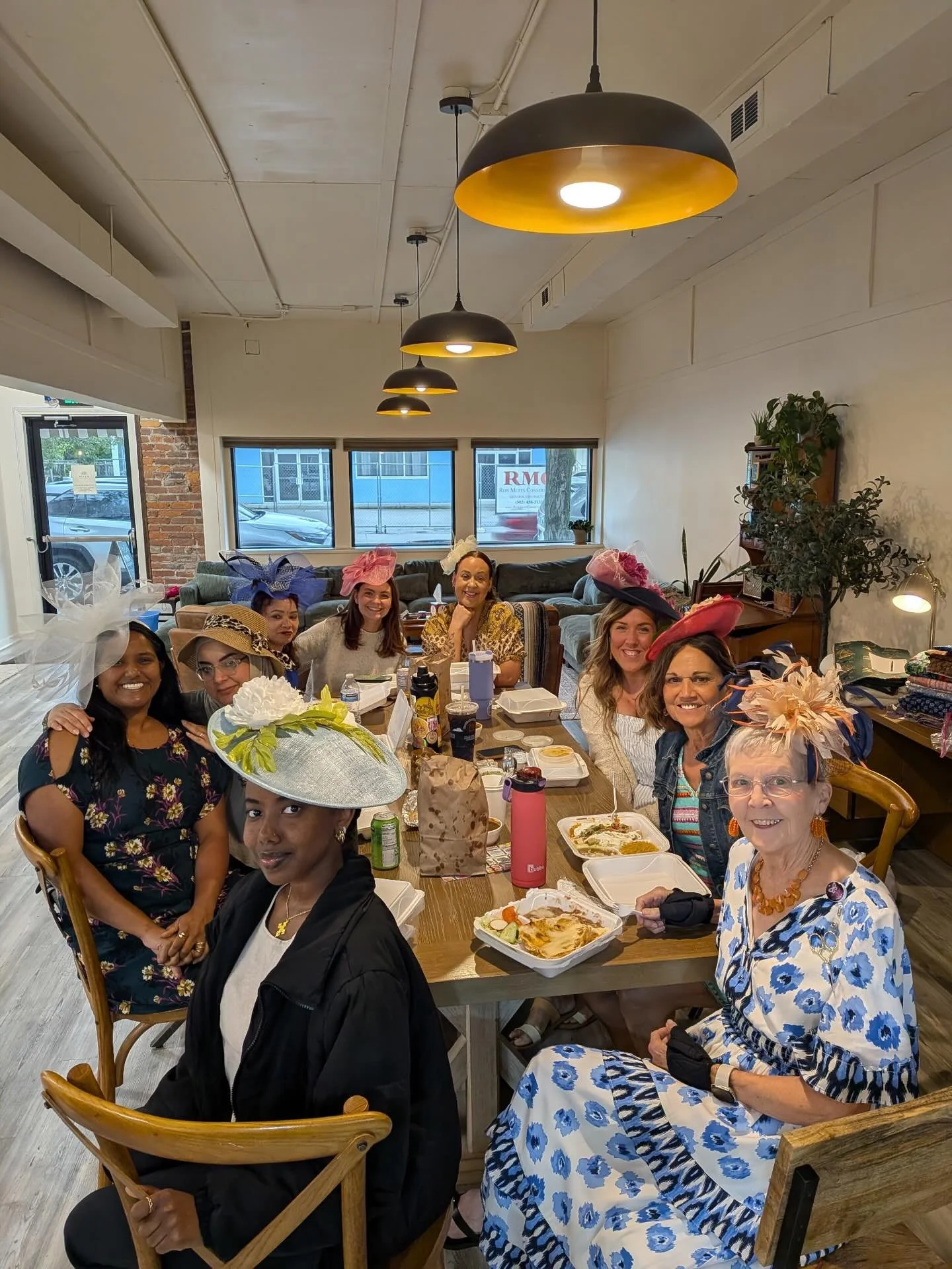 Happy Derby week!! 🐎 

We had a fun luncheon provided by @southeastwomenbb to bless our team, artisans and volunteers!! 

One of our volunteers Tina brought in derby pie and our sweet friend Anita let us borrow from her huge collection of derby hats