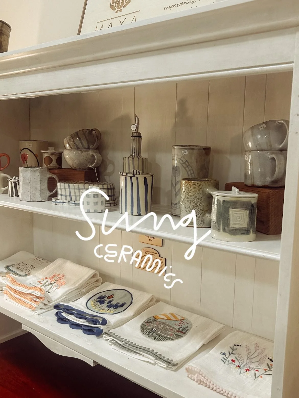 We are excited to offer you a small selection of items from our favorite ceramic artist @sungceramics! 

We met Jen a year ago at a local event and were immediate admirers of her work! We have continued to run into her at shows where we got to hear m