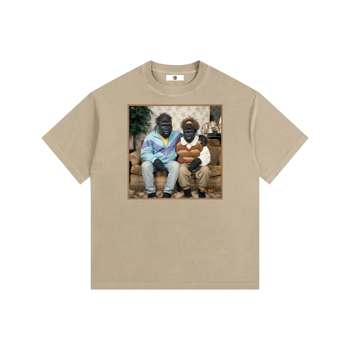 "1987 Windbreaker of Destiny" Vintage Washed Oversized Cotton T-Shirt