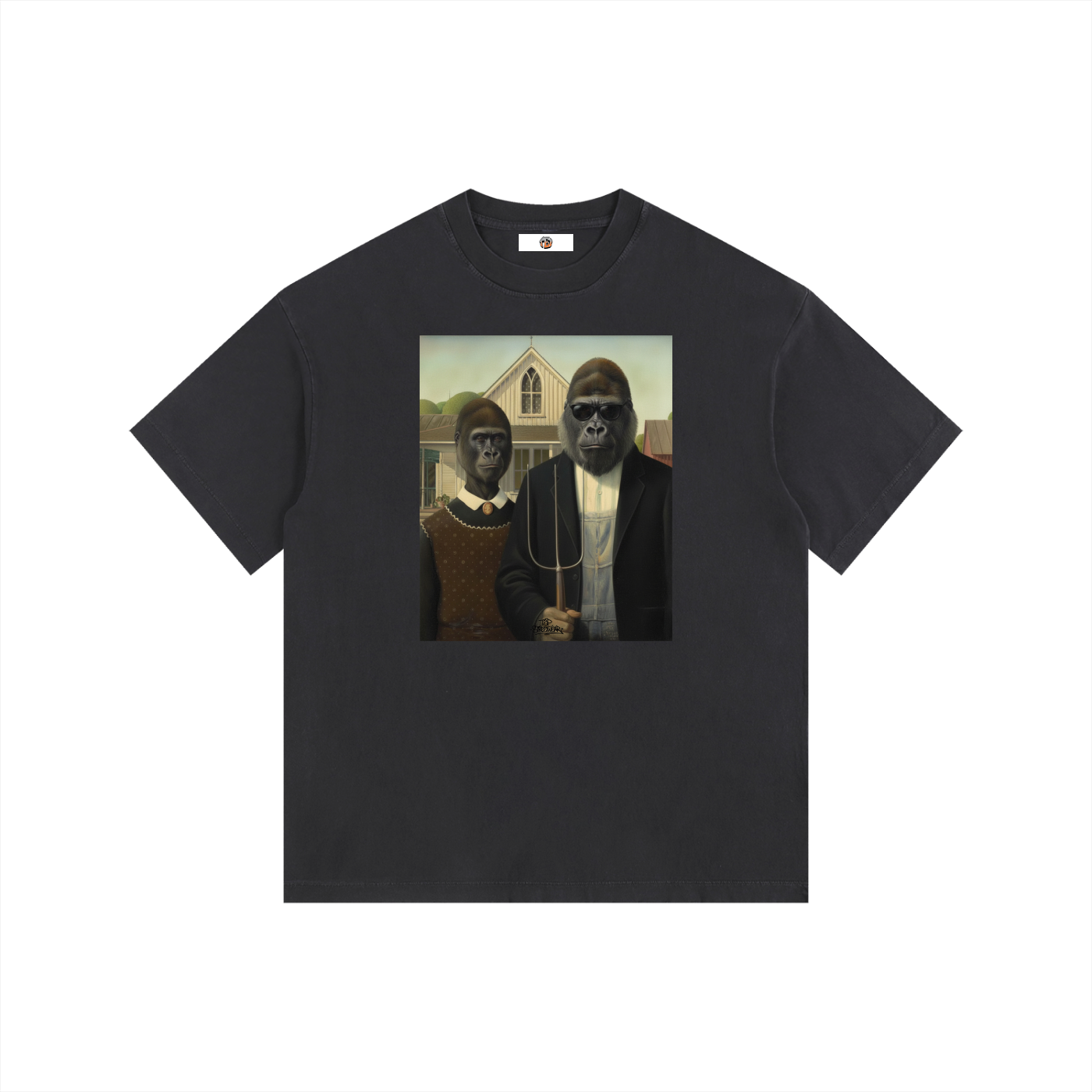 "Gorilla Gothic" Vintage Washed Heavy Cotton T-Shirt