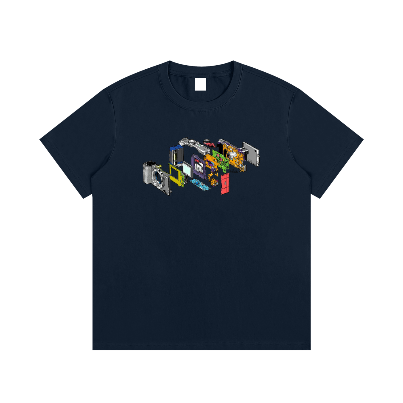 "Deconstructed Camera" 100% Cotton Tee