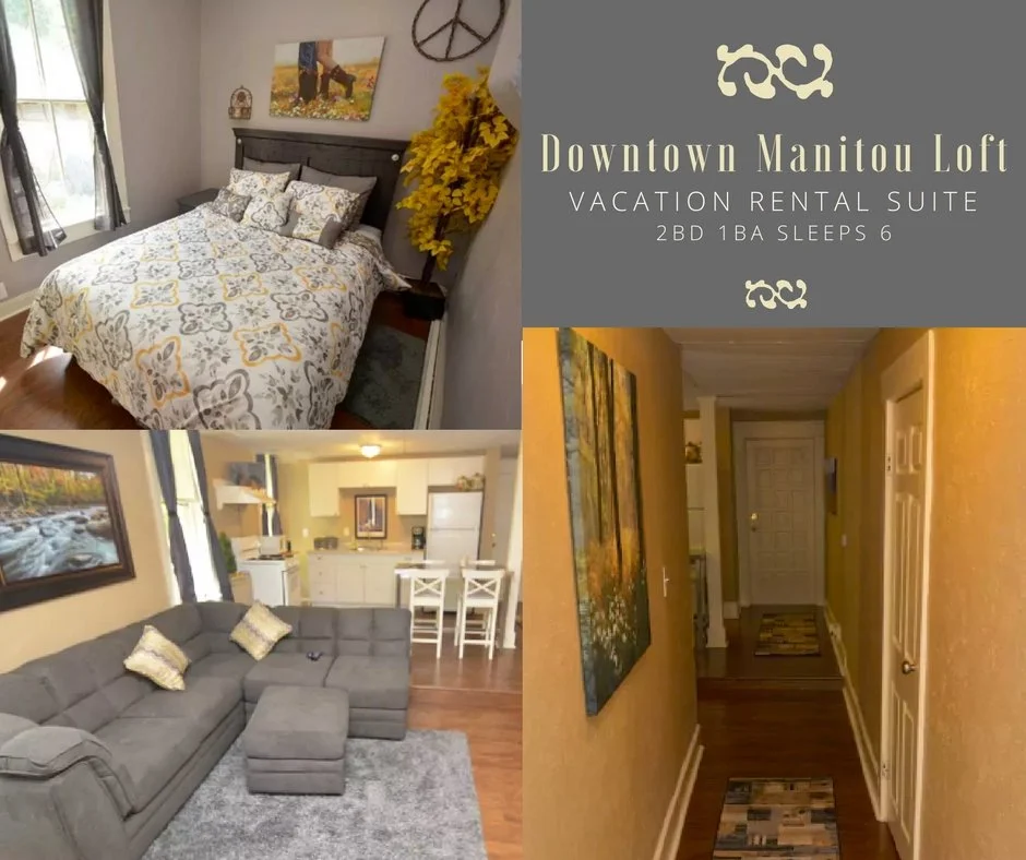 Downtown Manitou Loft 2Bd, 3 Beds, 1 Ba, Sleeps 5