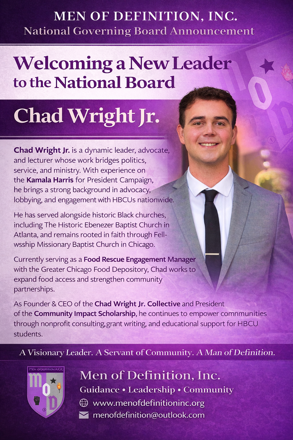 Mr. Chad Wright (Board Member)