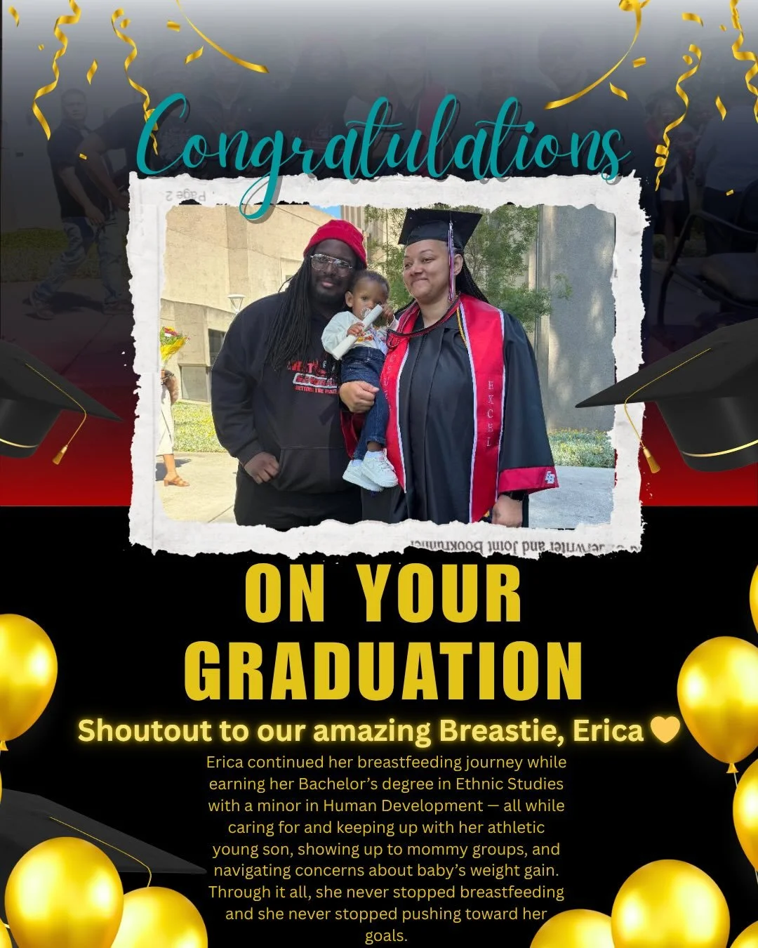 Her journey is a beautiful reminder that motherhood and personal growth can coexist, even during the hard moments. We are beyond proud of her strength, dedication, and perseverance. ✨

This is exactly why we need to bring back Breastie of the Month &