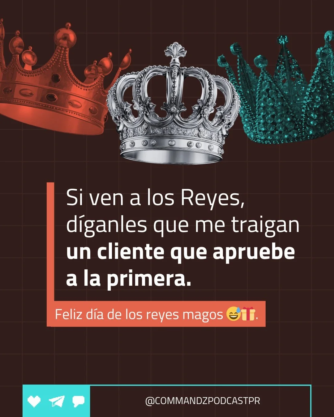 Sabemos que has sido un creativo de los buenos: presente para tu equipo, comprometido con tus clientes y siempre buscando ese &ldquo;algo m&aacute;s&rdquo; que hace que las ideas brillen.

Por eso los Reyes hoy te premian. 👑✨