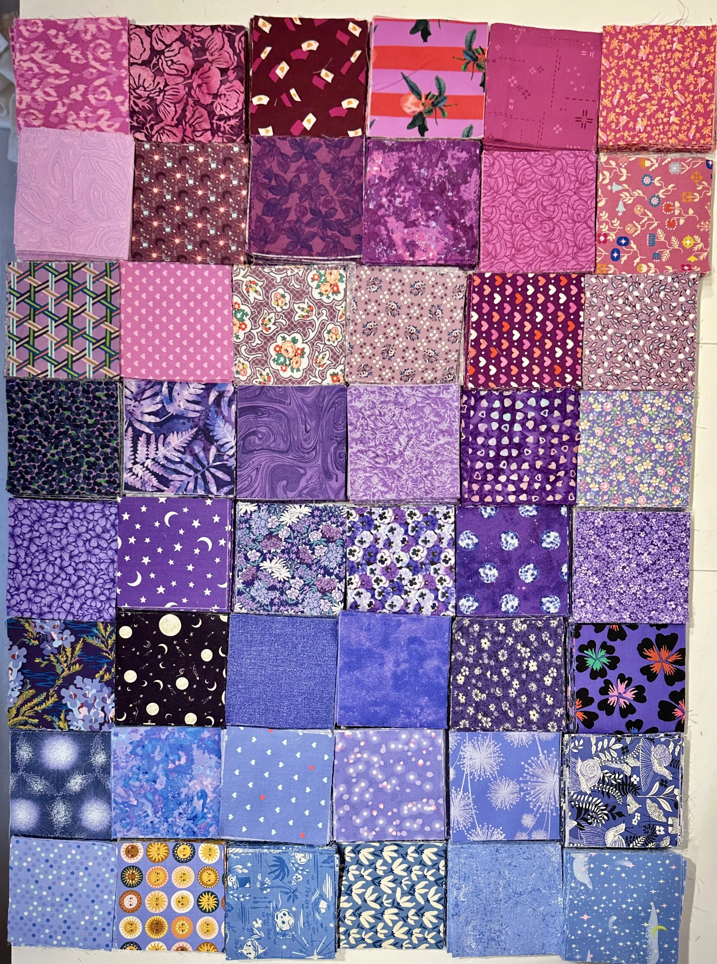 Orchid-to-Periwinkle 60 Fabric Pack