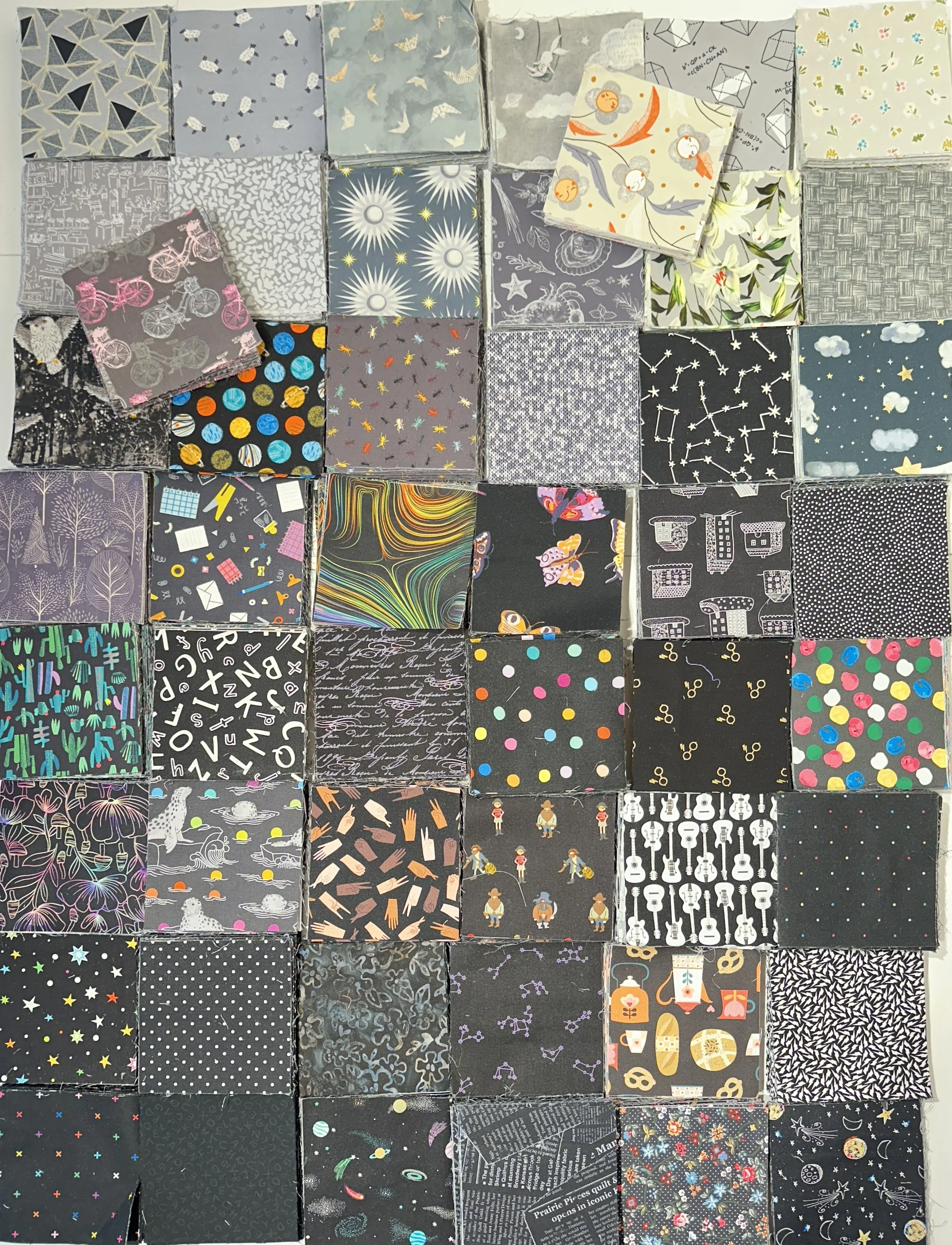 Grey-to-Black 50 Fabric Pack