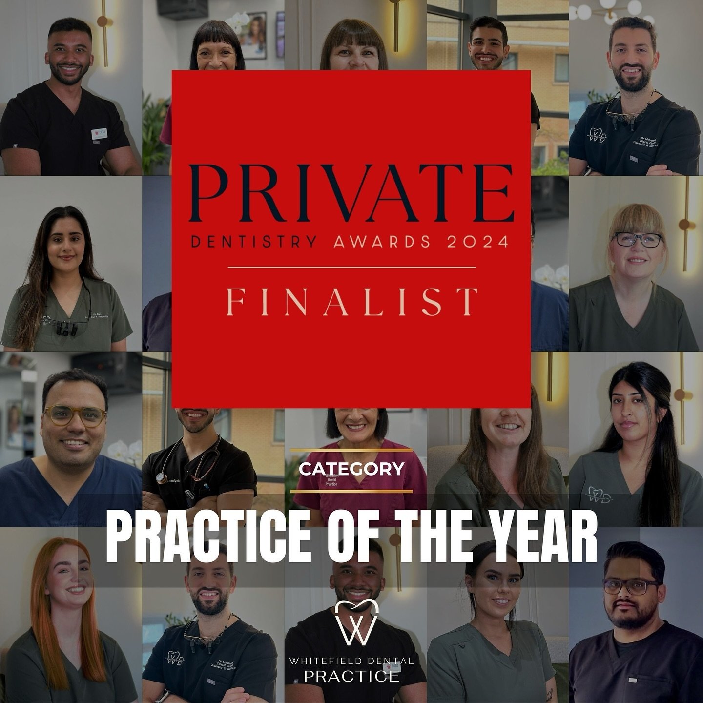 We are so thrilled to announce the we have been shortlisted for 9 awards at the prestigious #PrivateDentistryAwards24 in London! 

Category: Practice of the Year 

A huge thank you to our incredible team, clinicians and loyal patients for making this