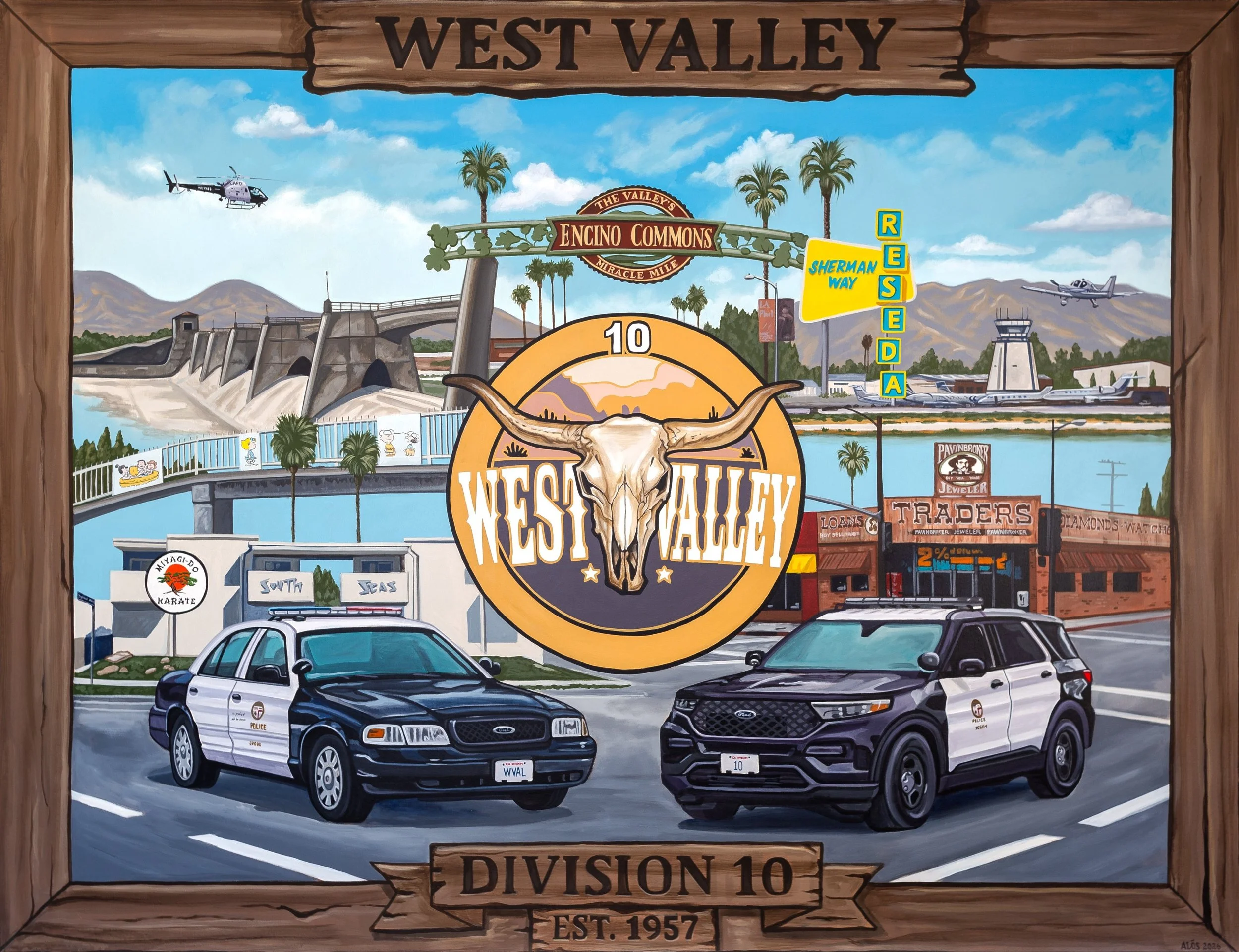 LAPD West Valley Division mural