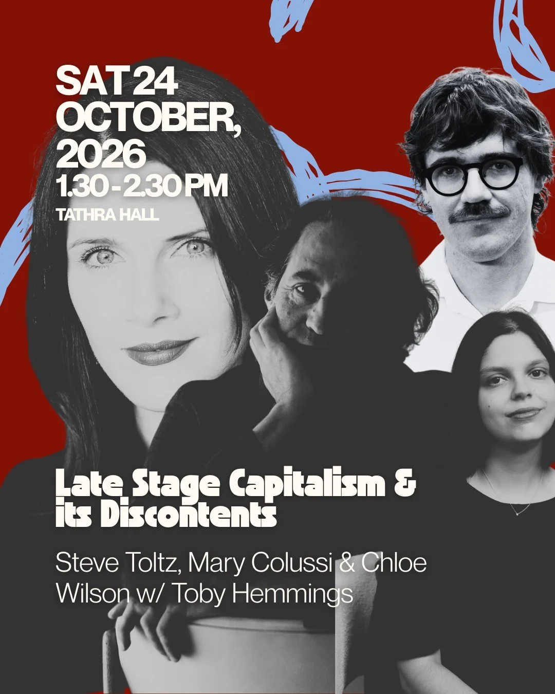 Are we living our lives &mdash; or performing them for the algorithm?

In a world of influencers, relentless self-branding and internet noise, Steve Toltz, Mary Colussi and Chloe Wilson examine the absurdities of life under late-stage capitalism.

Ca