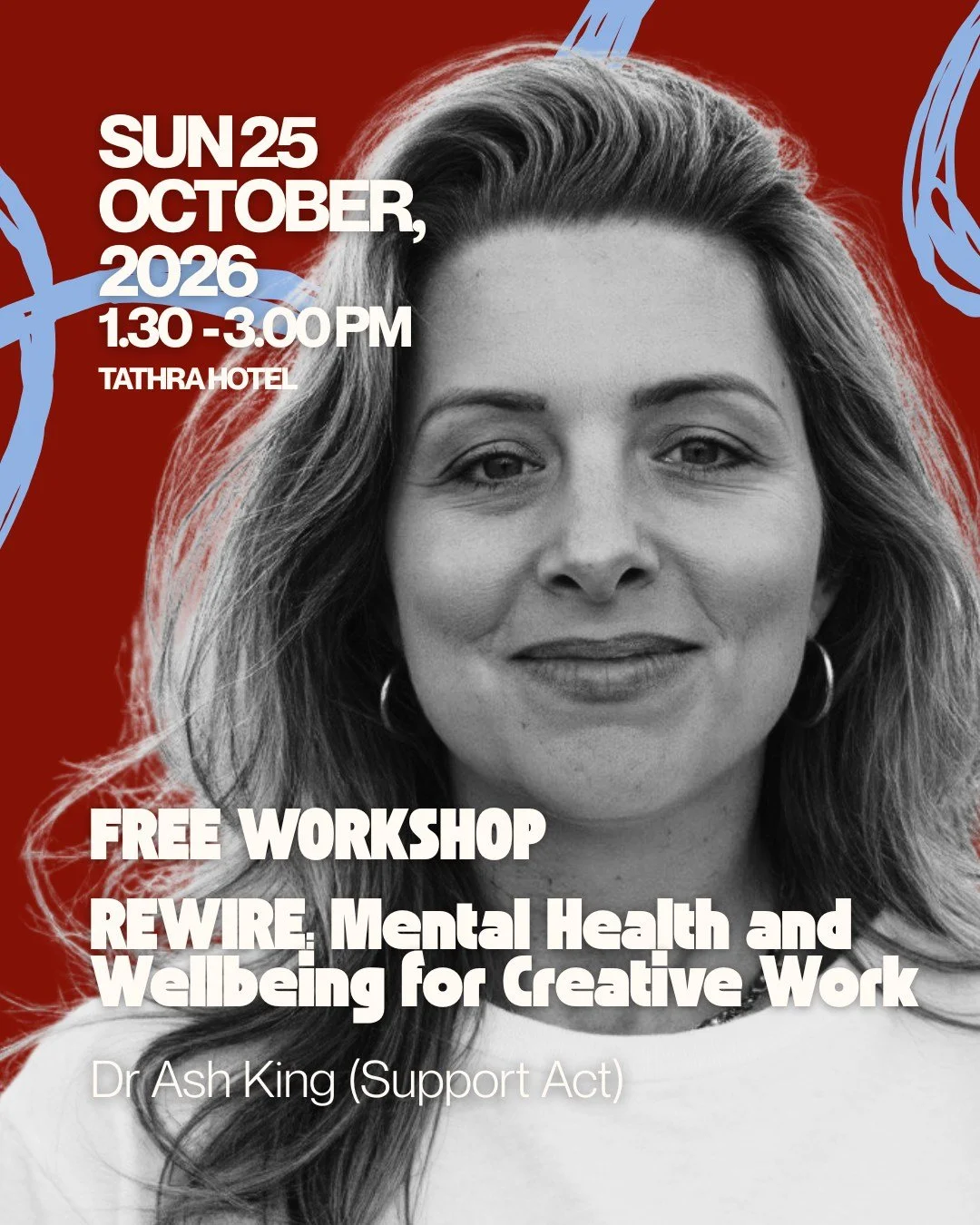 Creative work can be rewarding. It can also be tough.

Deadlines, financial uncertainty, isolation and the pressures of creative practice can all take their toll.

Support Act&rsquo;s REWIRE is a practical 90-minute workshop created specifically for 