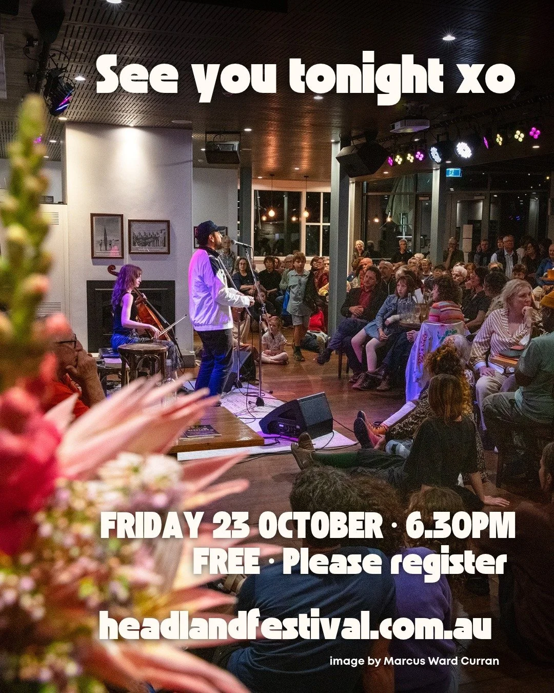 IT'S FESTIVAL DAY!

The wait is over! Headland Writers Festival kicks off today, and we couldn't be more excited to welcome you to Tathra.

Three days of brilliant writers, big ideas, wonderful stories and conversations that will stay with us long af