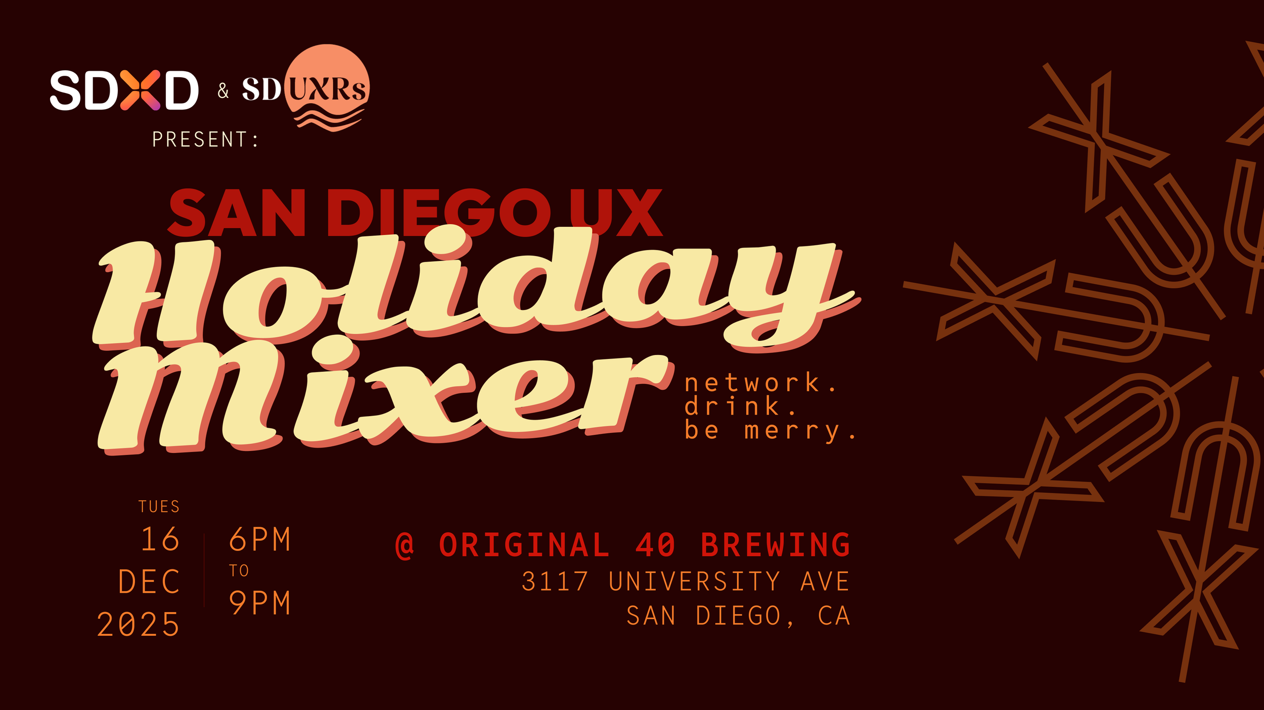 SDXD/SDUXRs San Diego UX Holiday Mixer