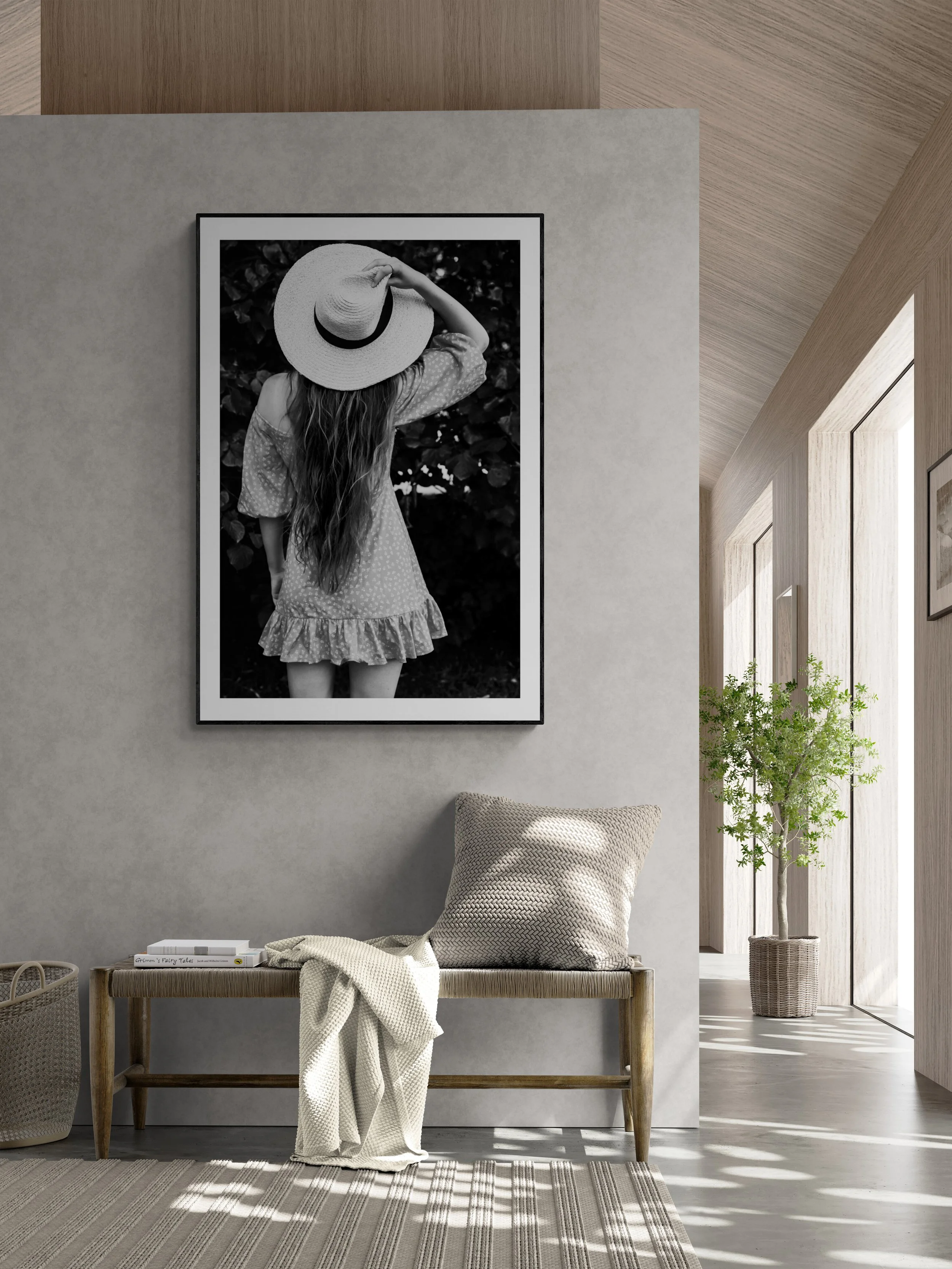 Boho Woman Lifestyle Photography Prints, Bohemian Wall Decor, Boho