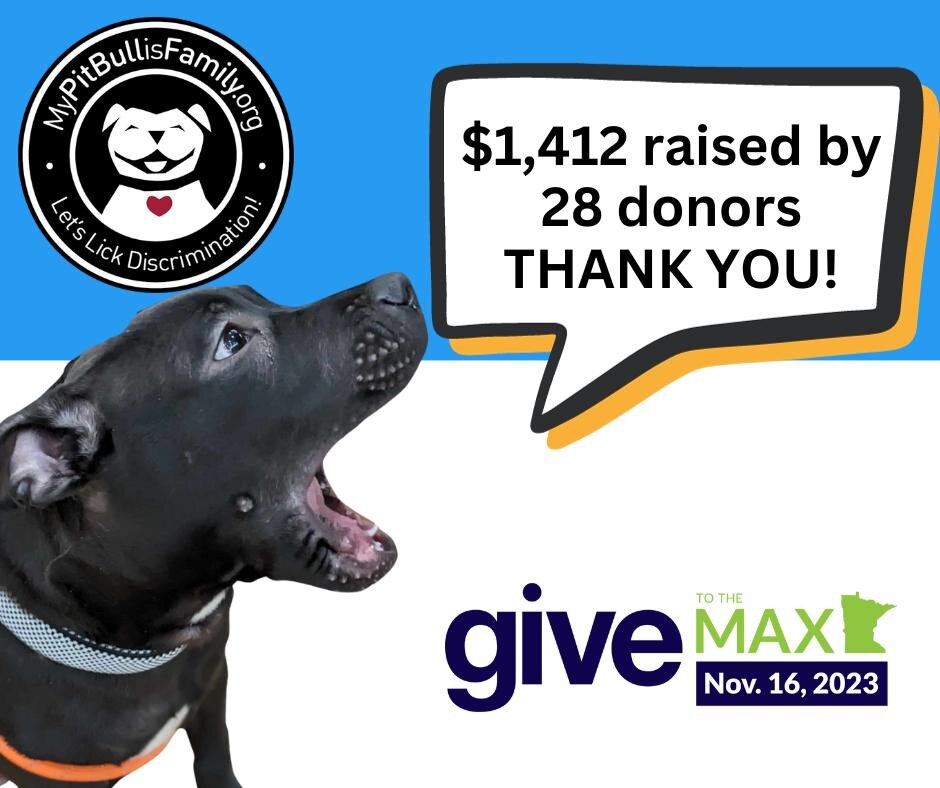 ❤️ Thank you Thank you THANK YOU ❤️

You helped us raise $1,412 for Give to the Max Day!