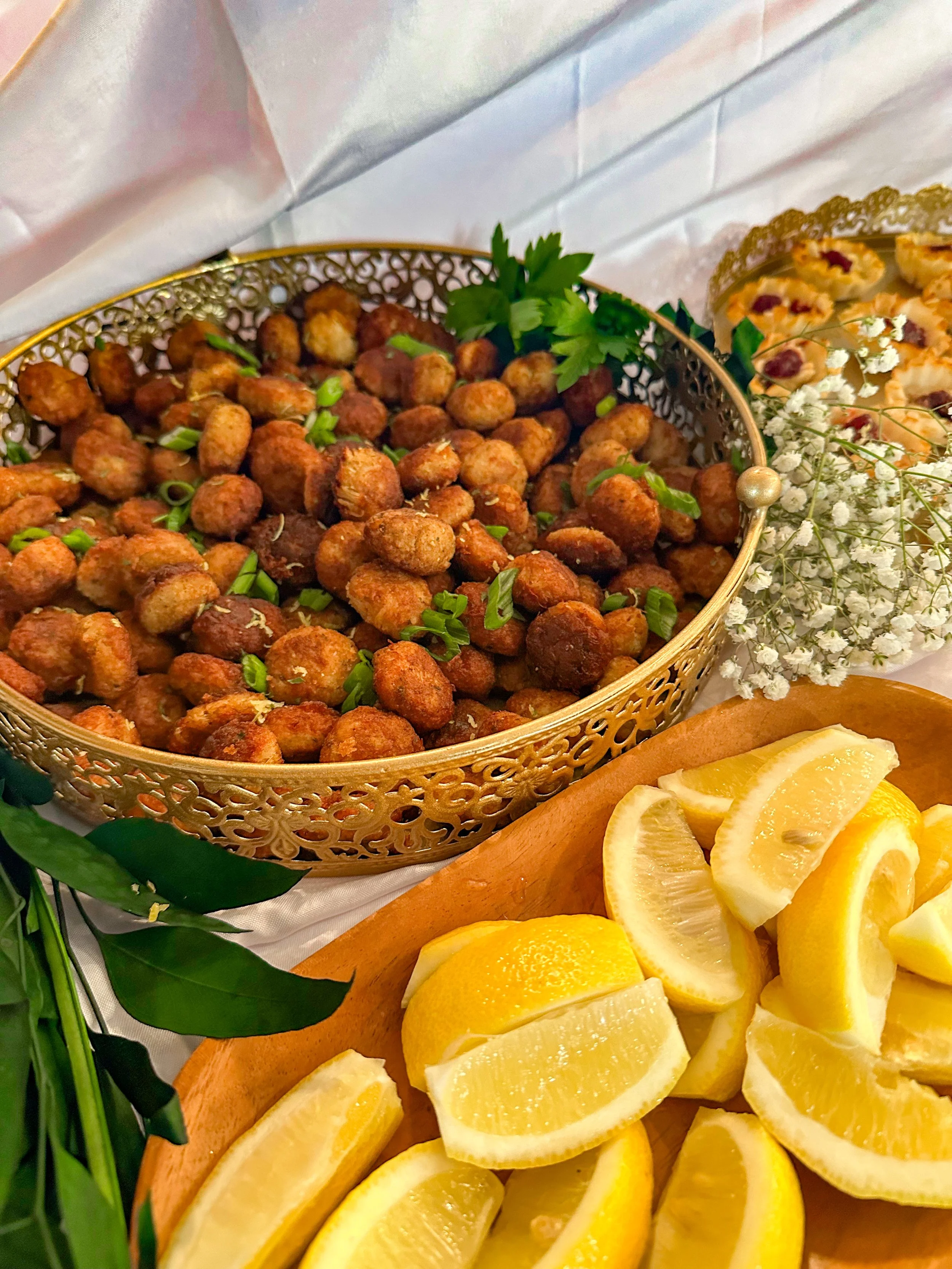Gourmet finger foods
