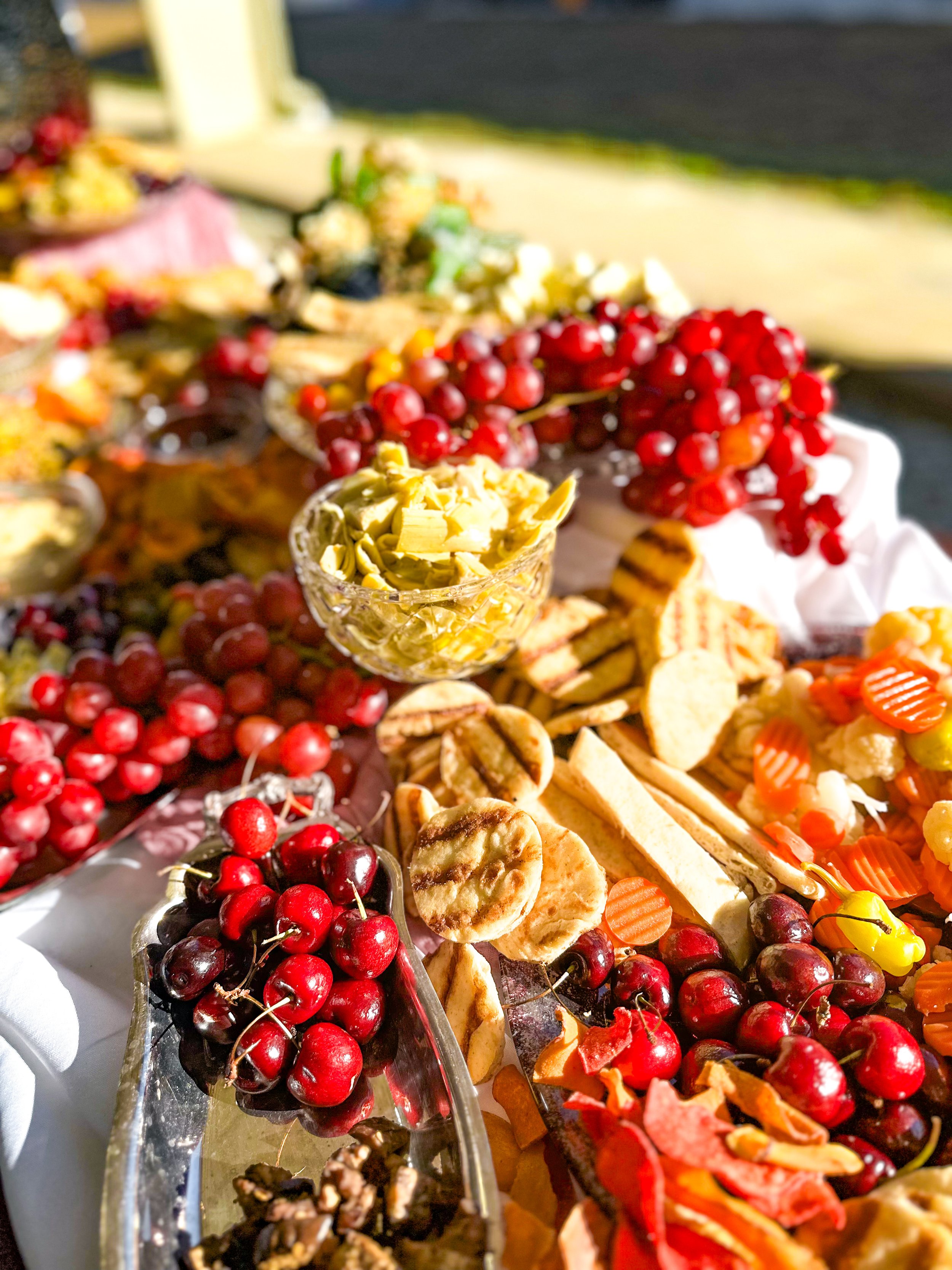 Mediterranean grazing table for private event