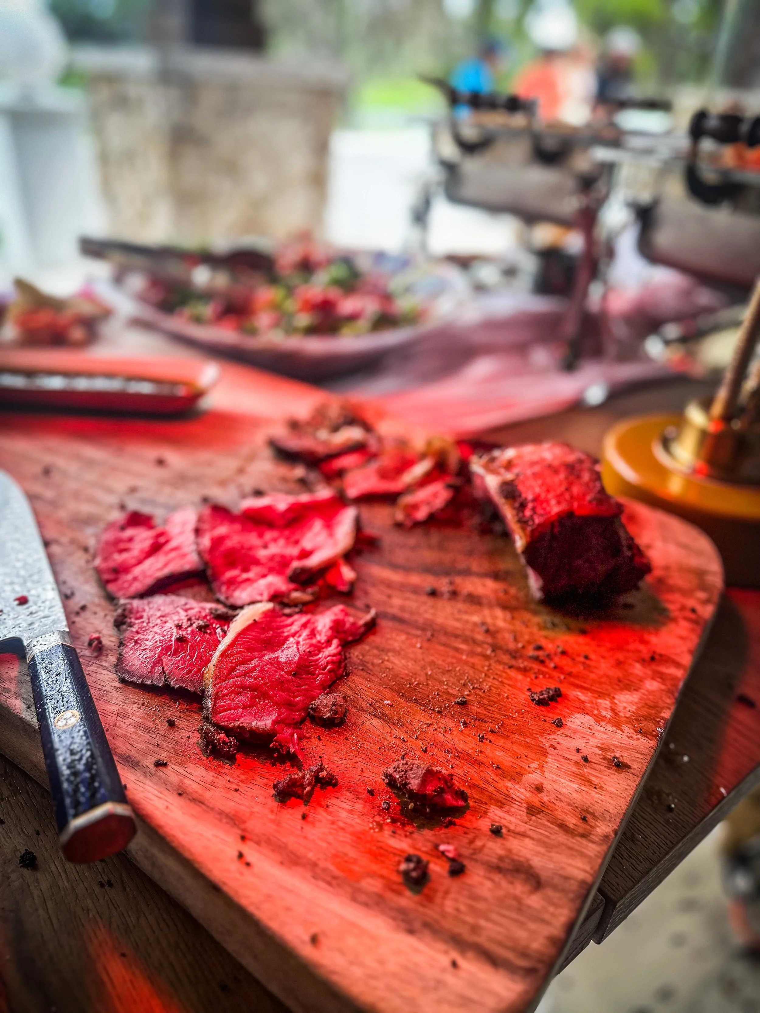 Luxury catering station for private event

