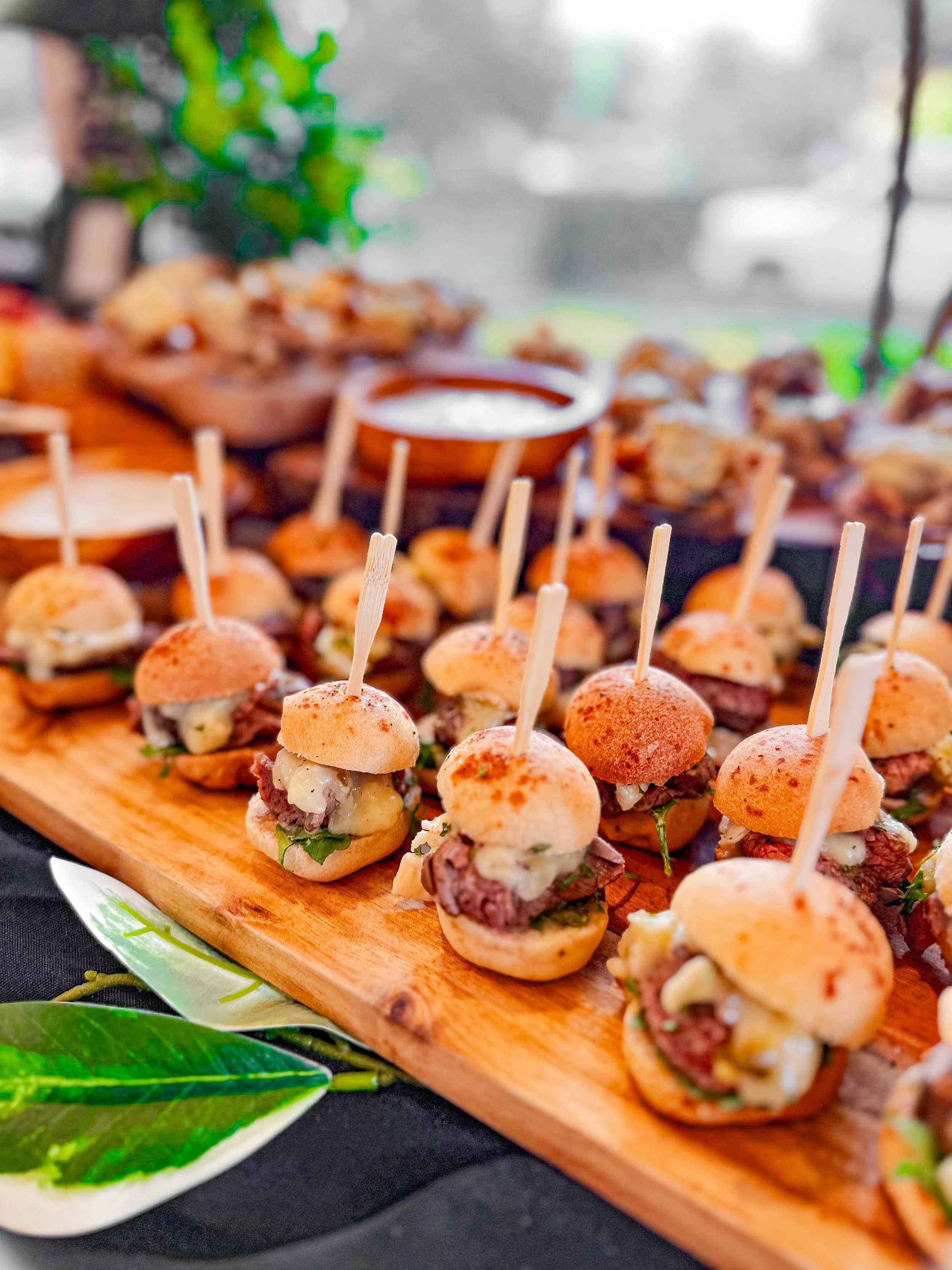 Luxury catering station for private event
