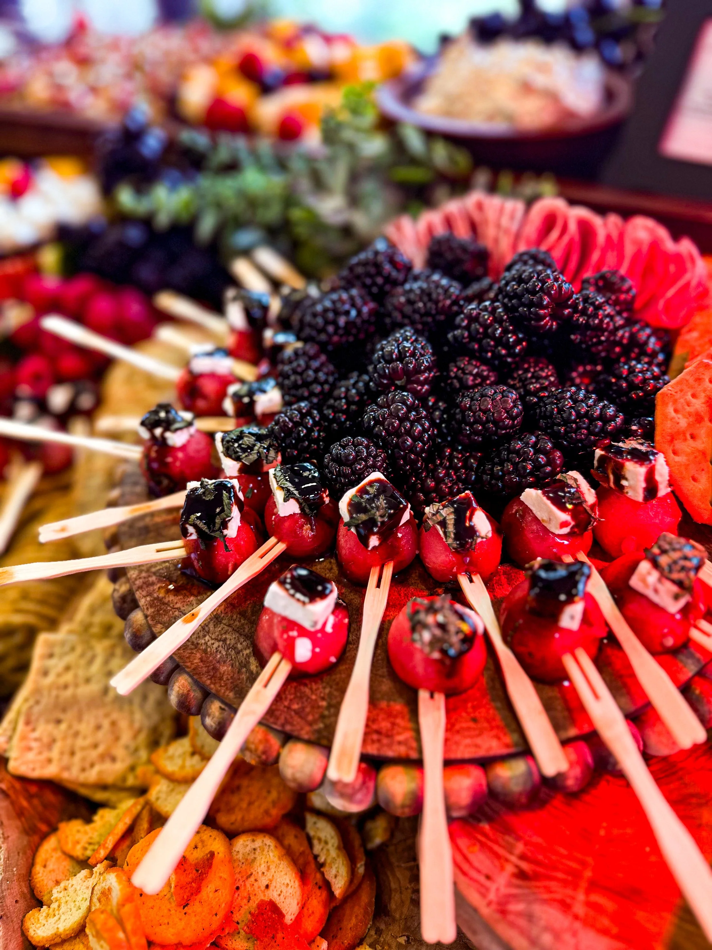 Luxury catering station for private event
