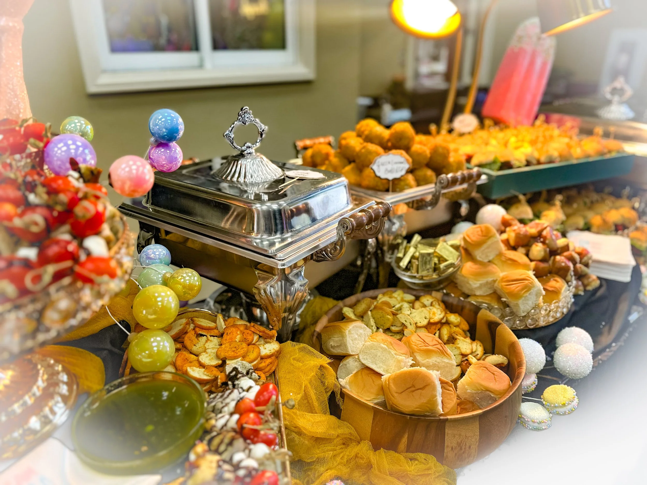 Wedding food display in Central Florida
