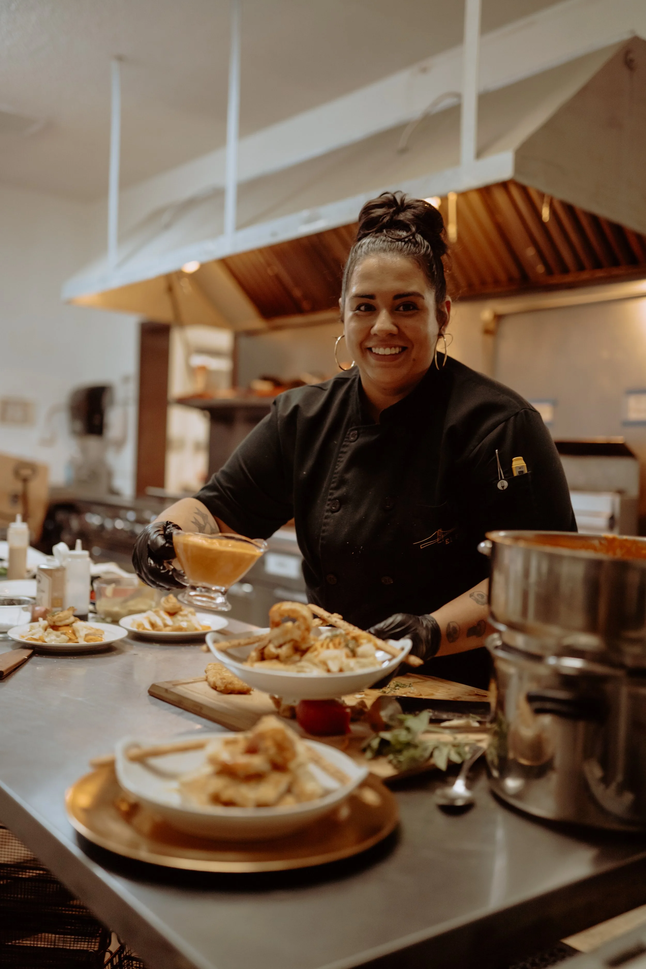 Chef preparing gourmet cuisine in Central Florida